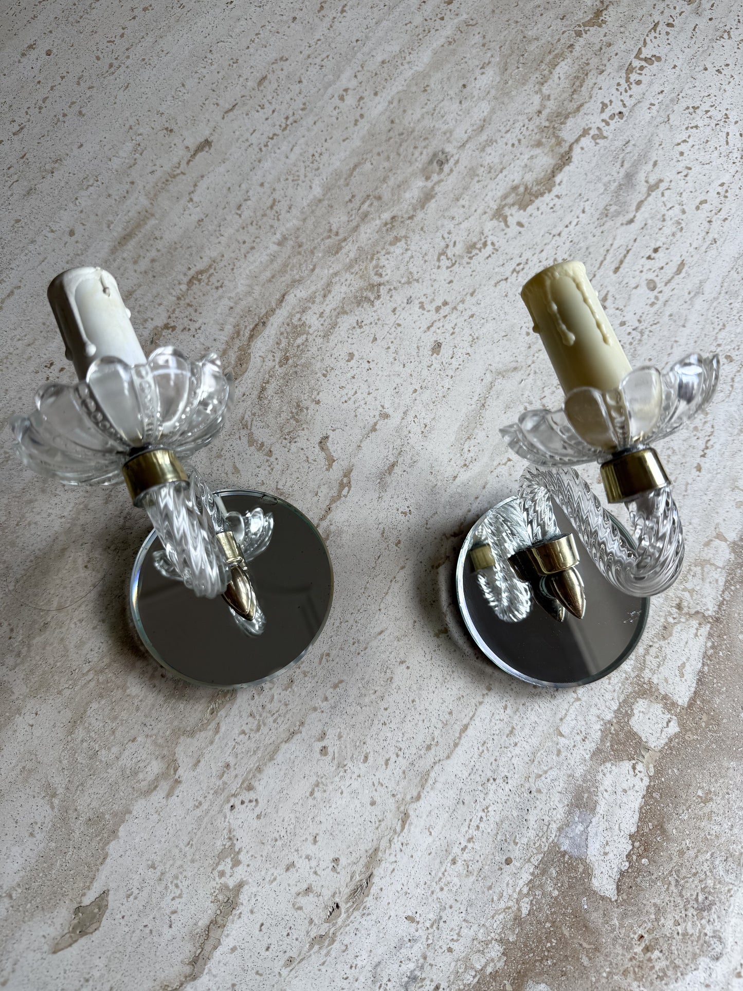 French Murano Glass Sconce 1950's