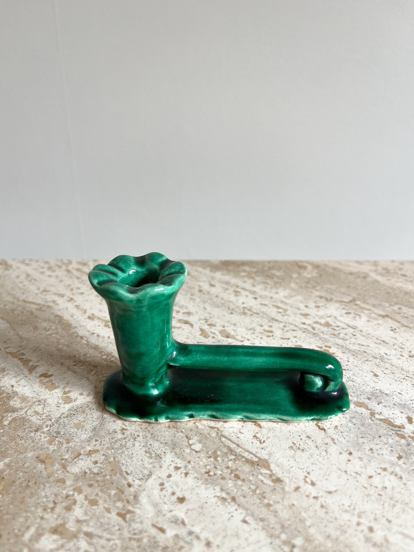French Vallauris Ceramic Candlesticks