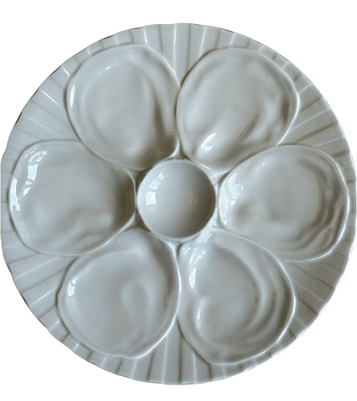 1970's French Oyster Plates set