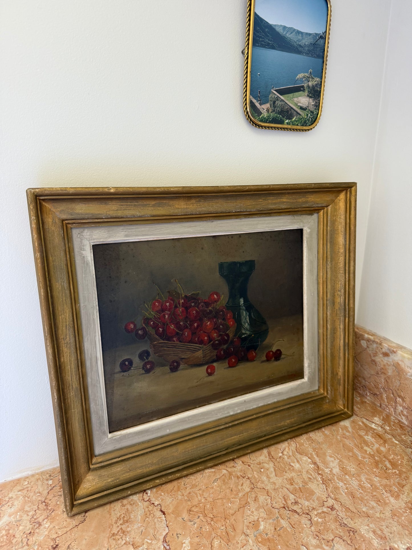 French Oil Painting Cherries