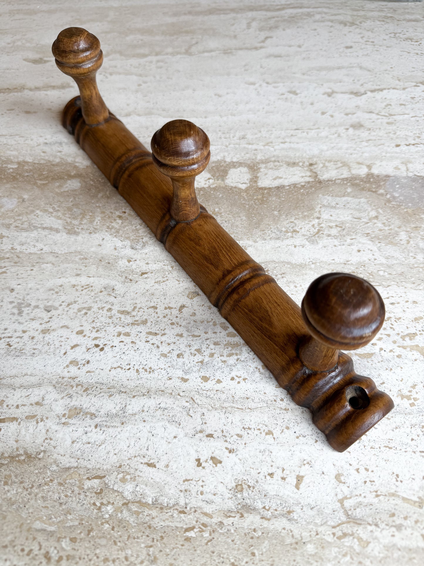 French Faux Bamboo Coat Rack 1940's