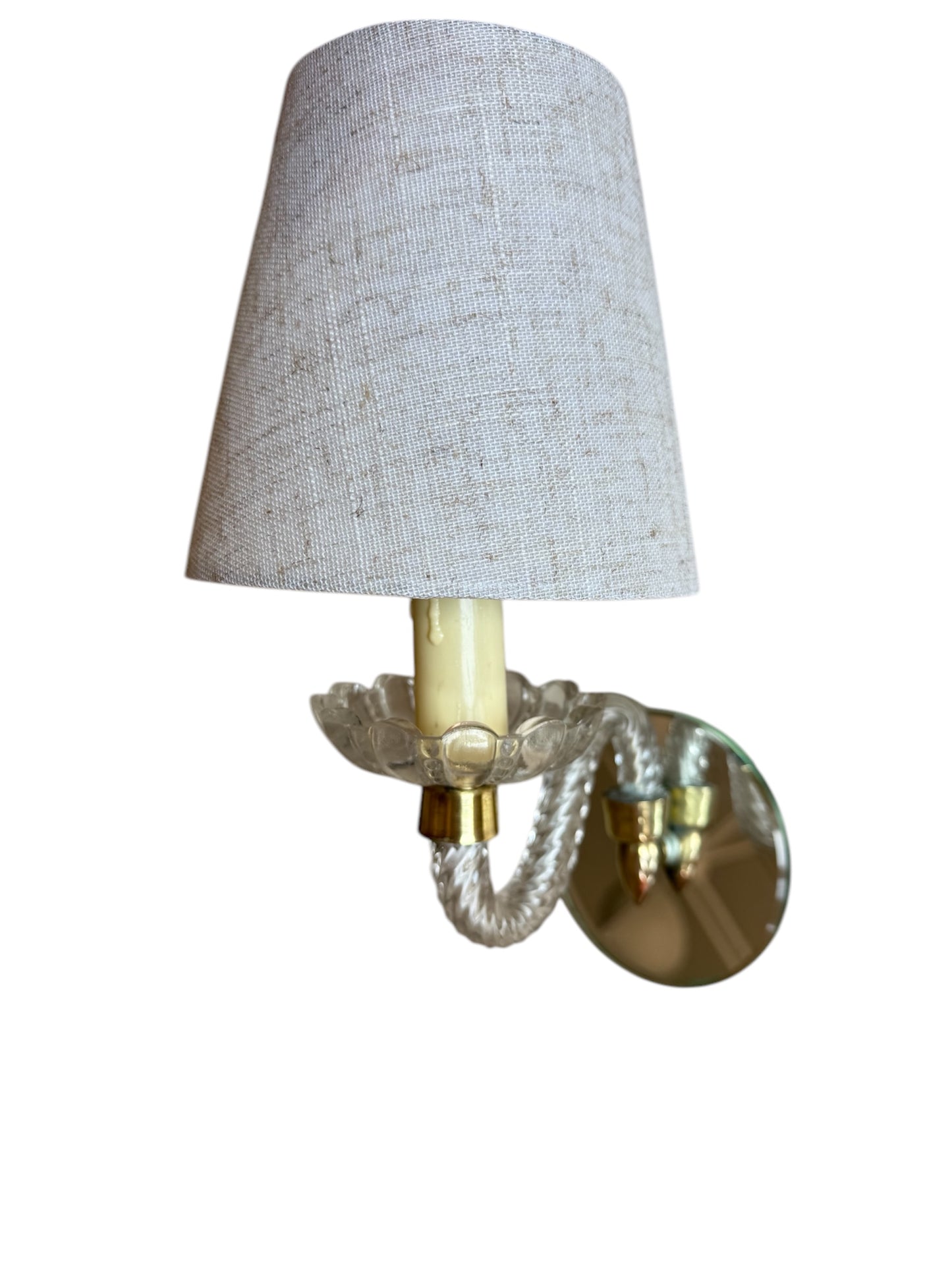French Murano Glass Sconce 1950's