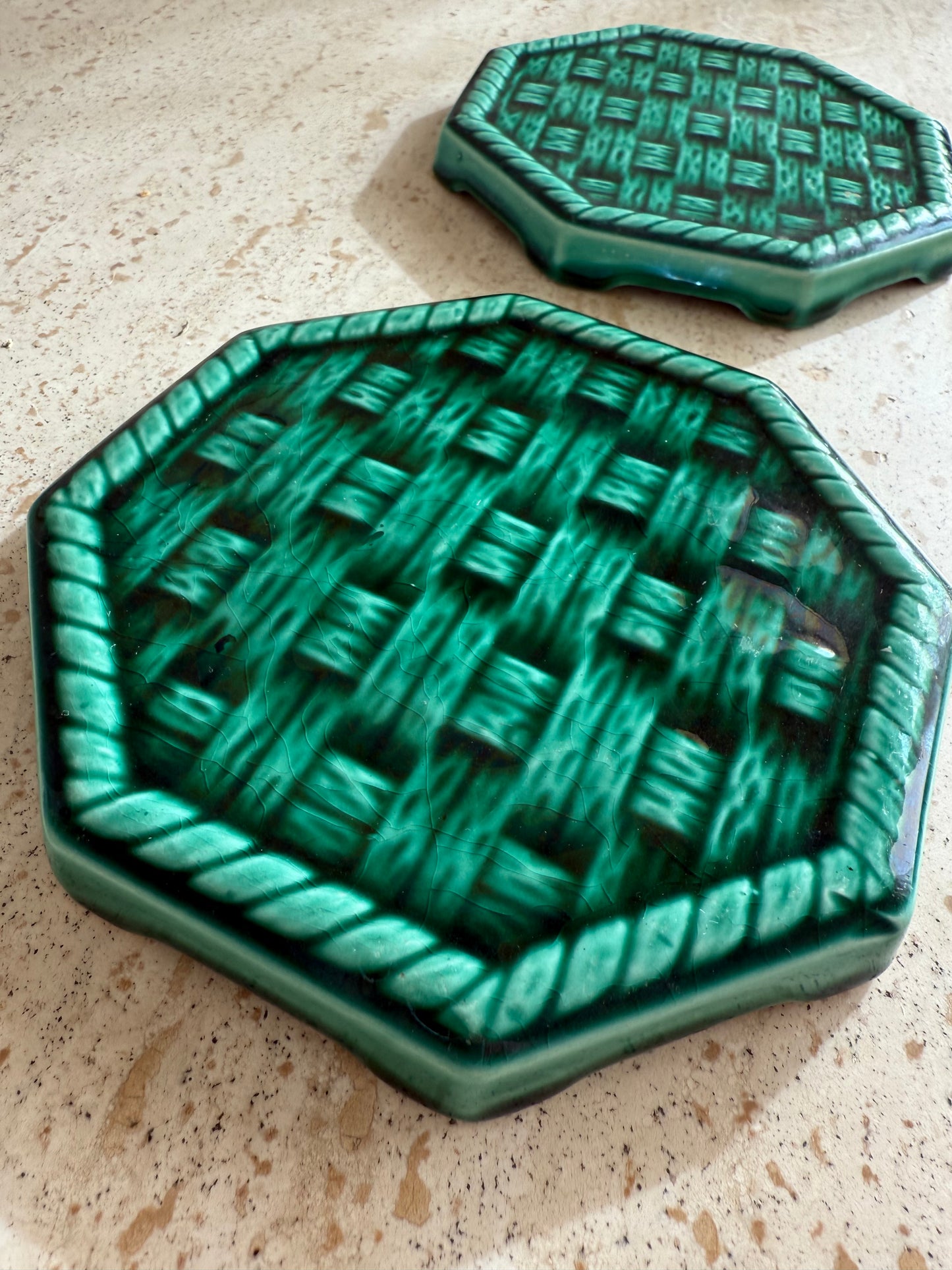 bottle coaster vallauris majolica design
