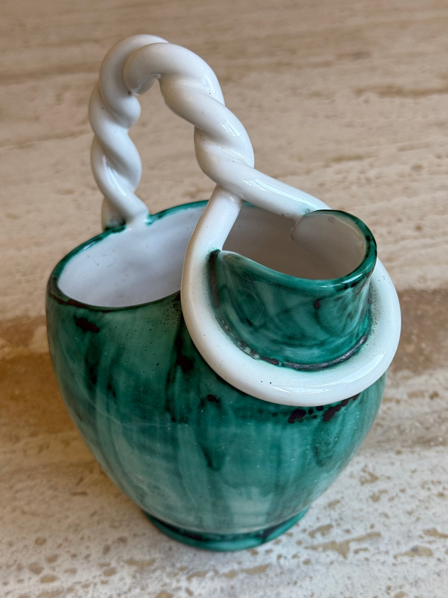 Vintage Italian Handpainted Ceramic Jug