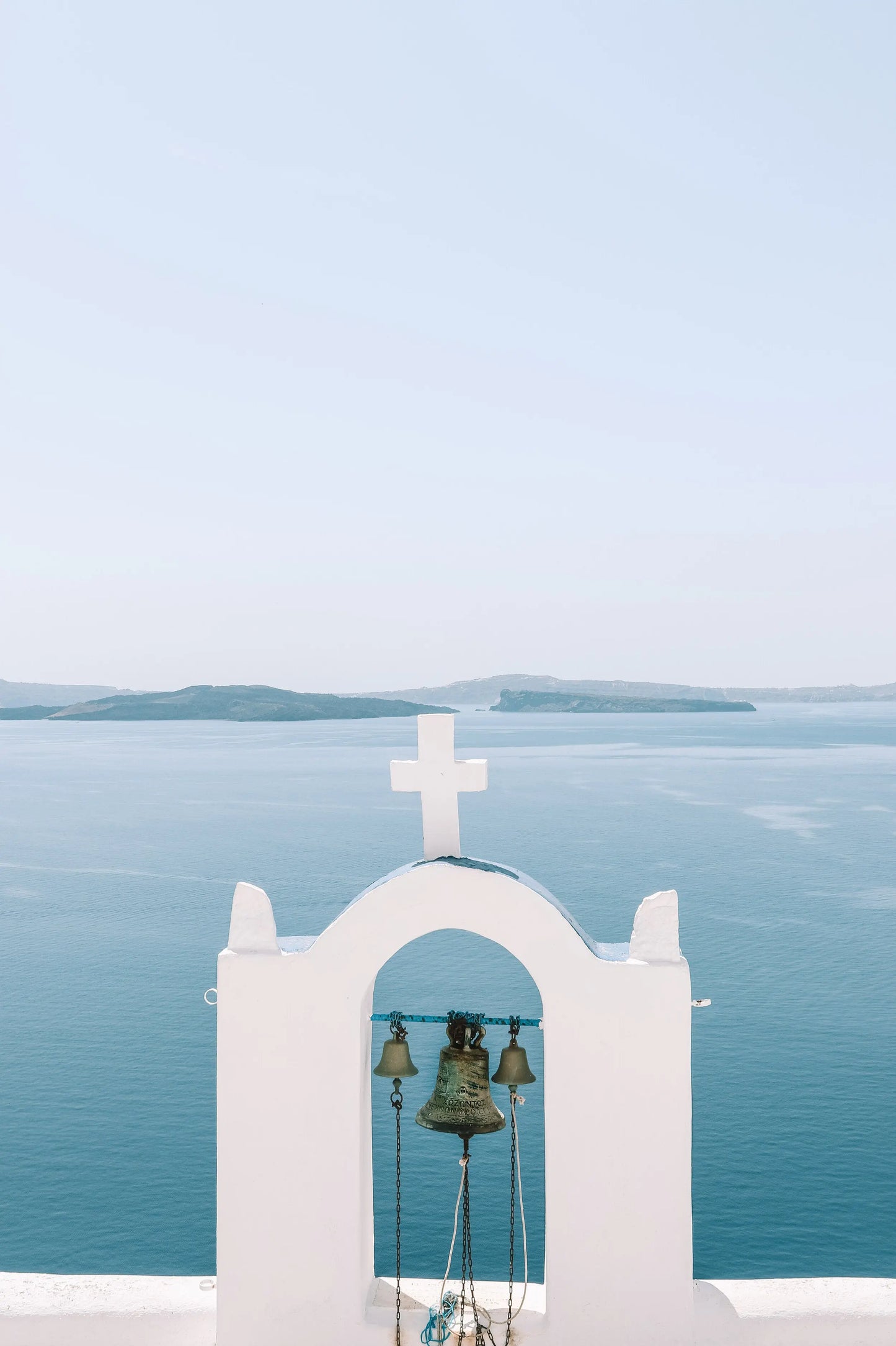 Island Bells- Santorini Print Blue & White Carla & Joel Photography