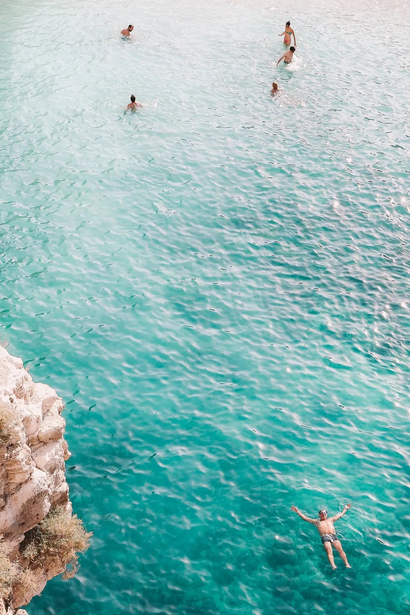 Floating- Puglia Beach Polignano a Mare Print Carla & Joel Photography