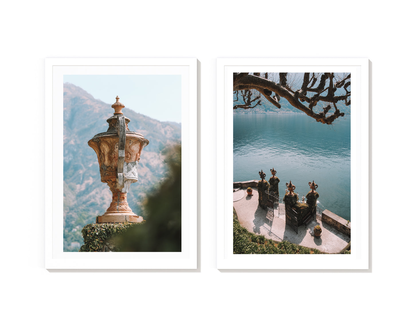 Lake Como Print Pair - Villa Balbianello Wall Art by Carla & Joel