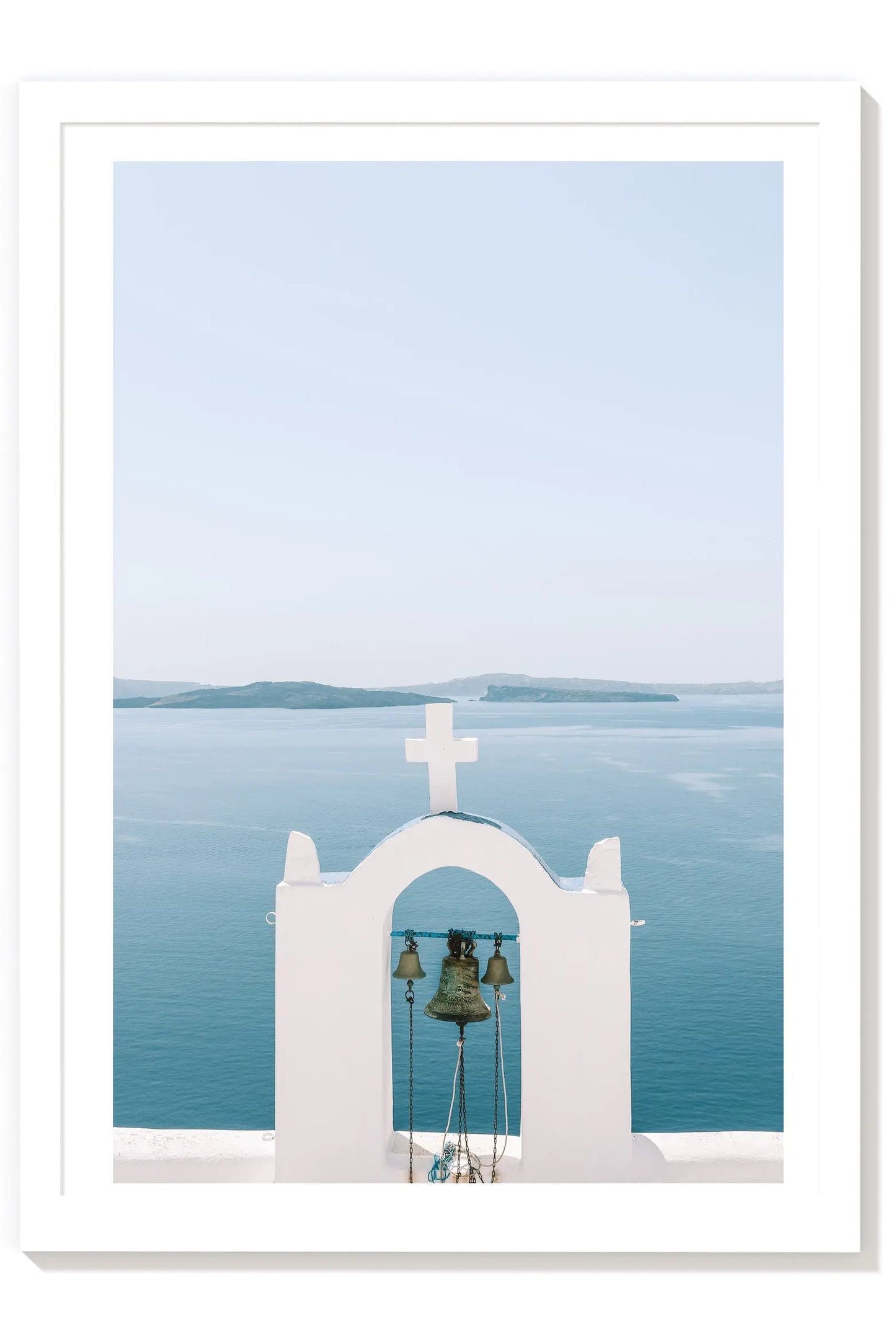 Island Bells- Santorini Print Blue & White Carla & Joel Photography