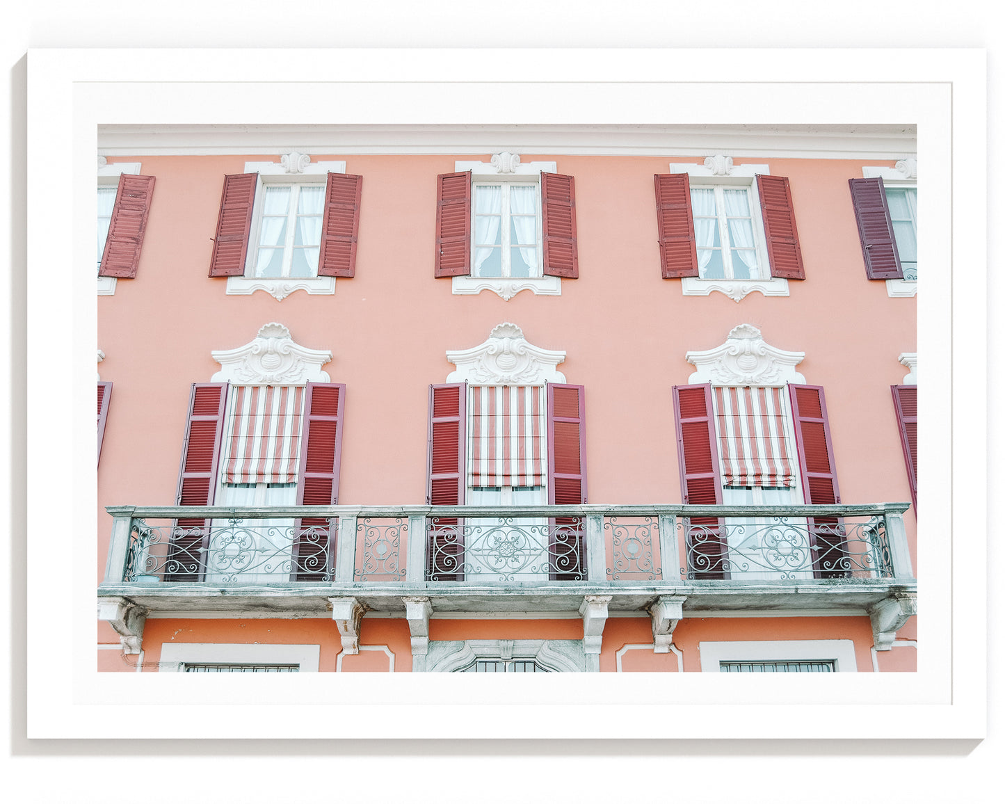 Pink Penchant - Italian Lake Como Carla & Joel Photography Print