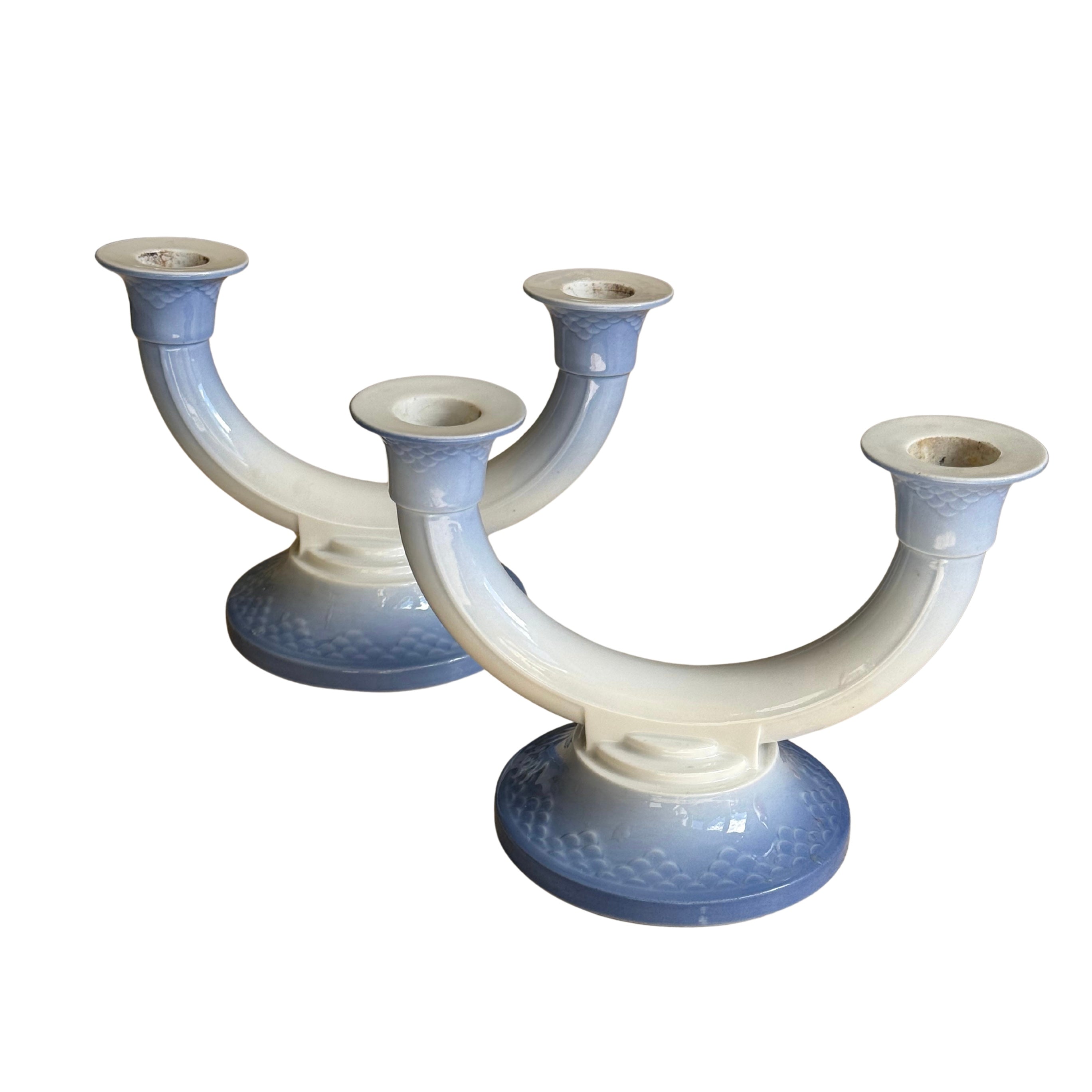 Bing & Grøndahl Double Arm Candle Holder