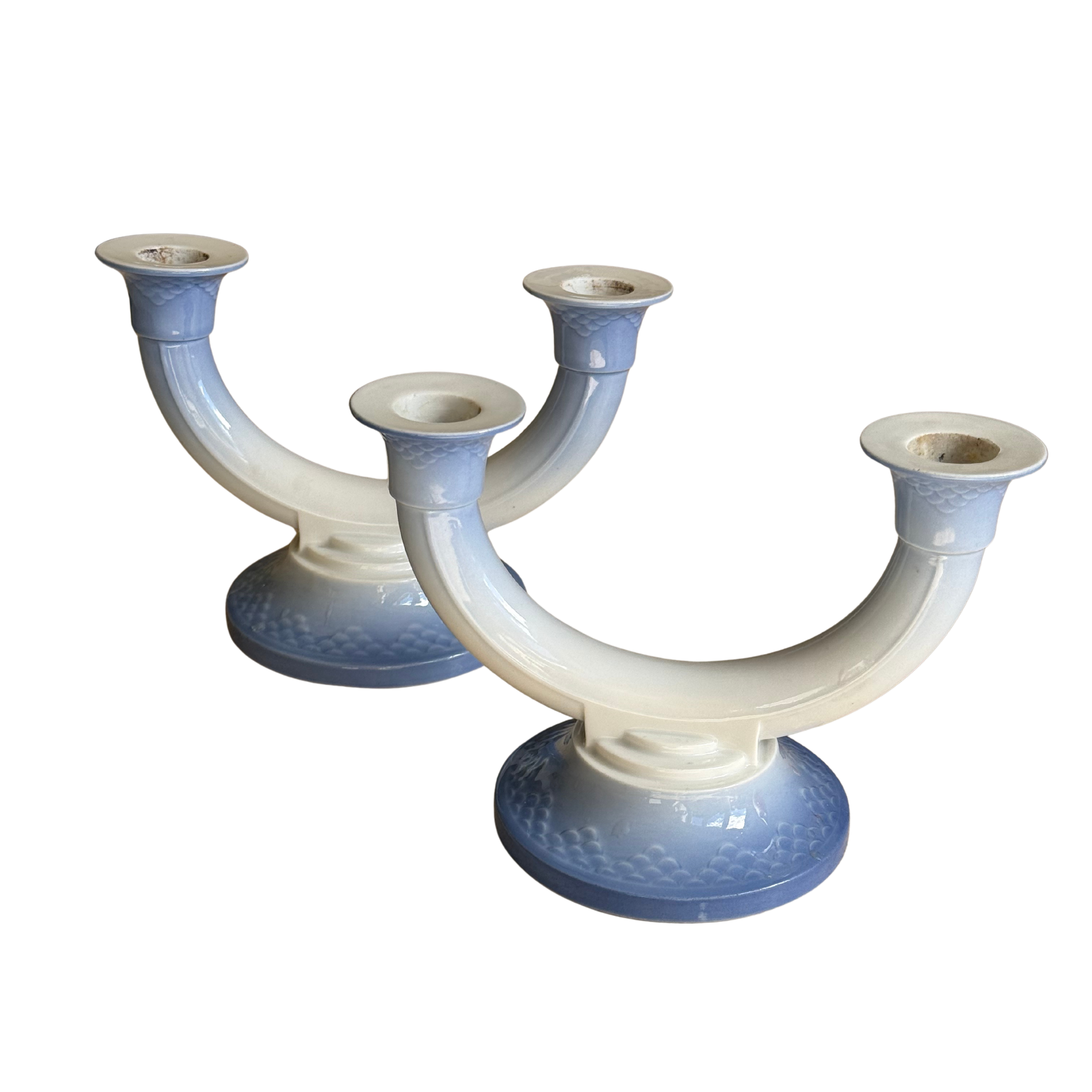 Bing & Grøndahl Double Arm Candle Holder
