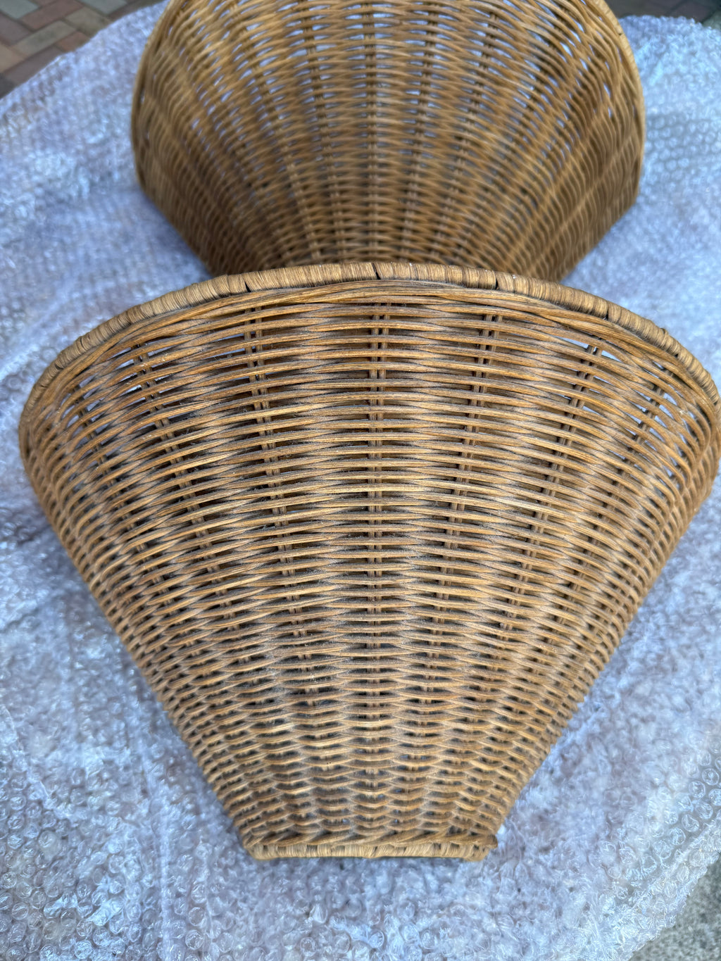 Woven wicker Wall lights from France 