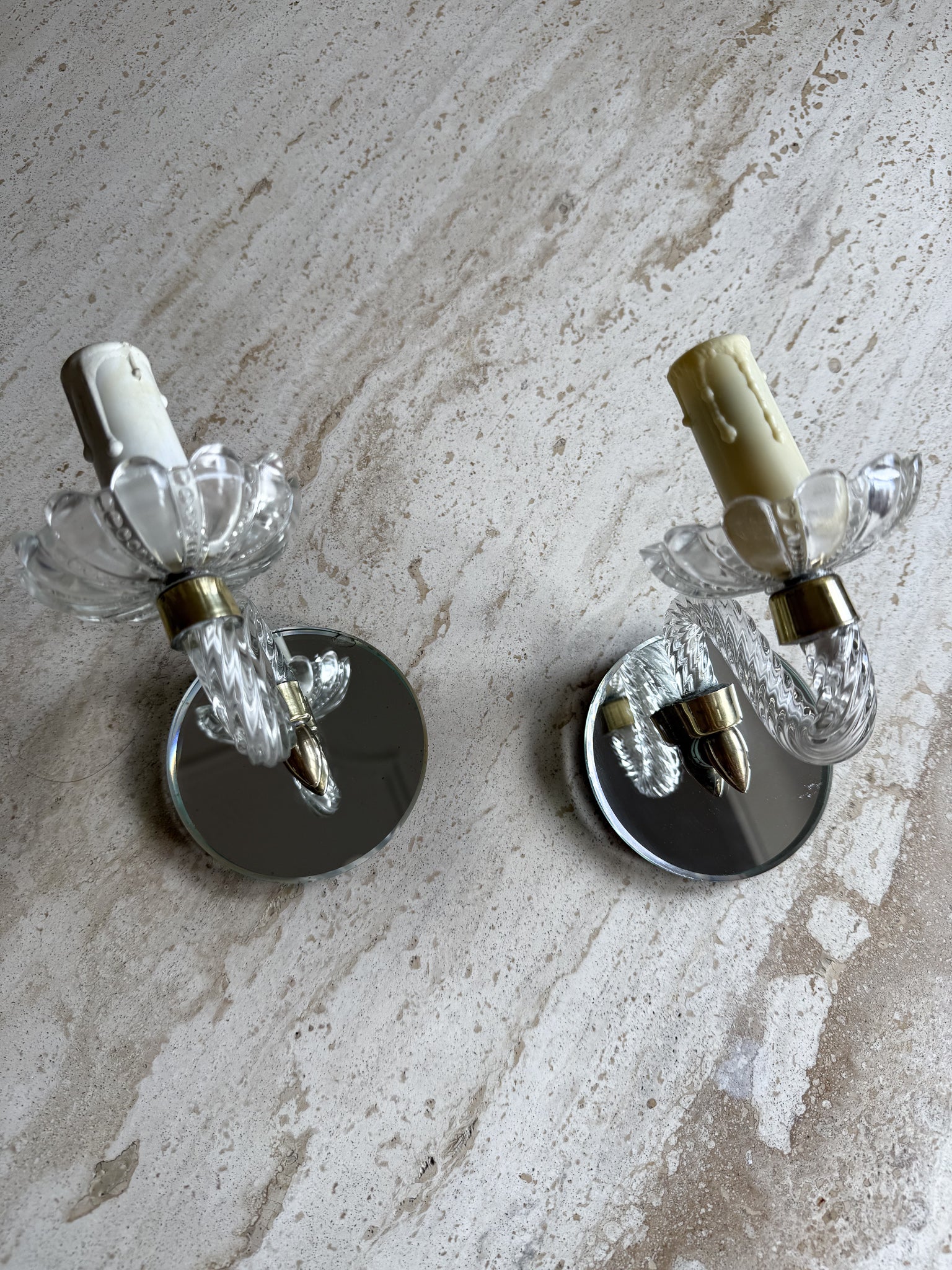 French Murano Glass Sconce 1950's