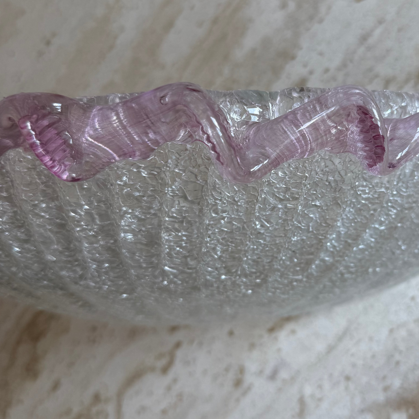 Murano Glass Barovier Sconce Pink