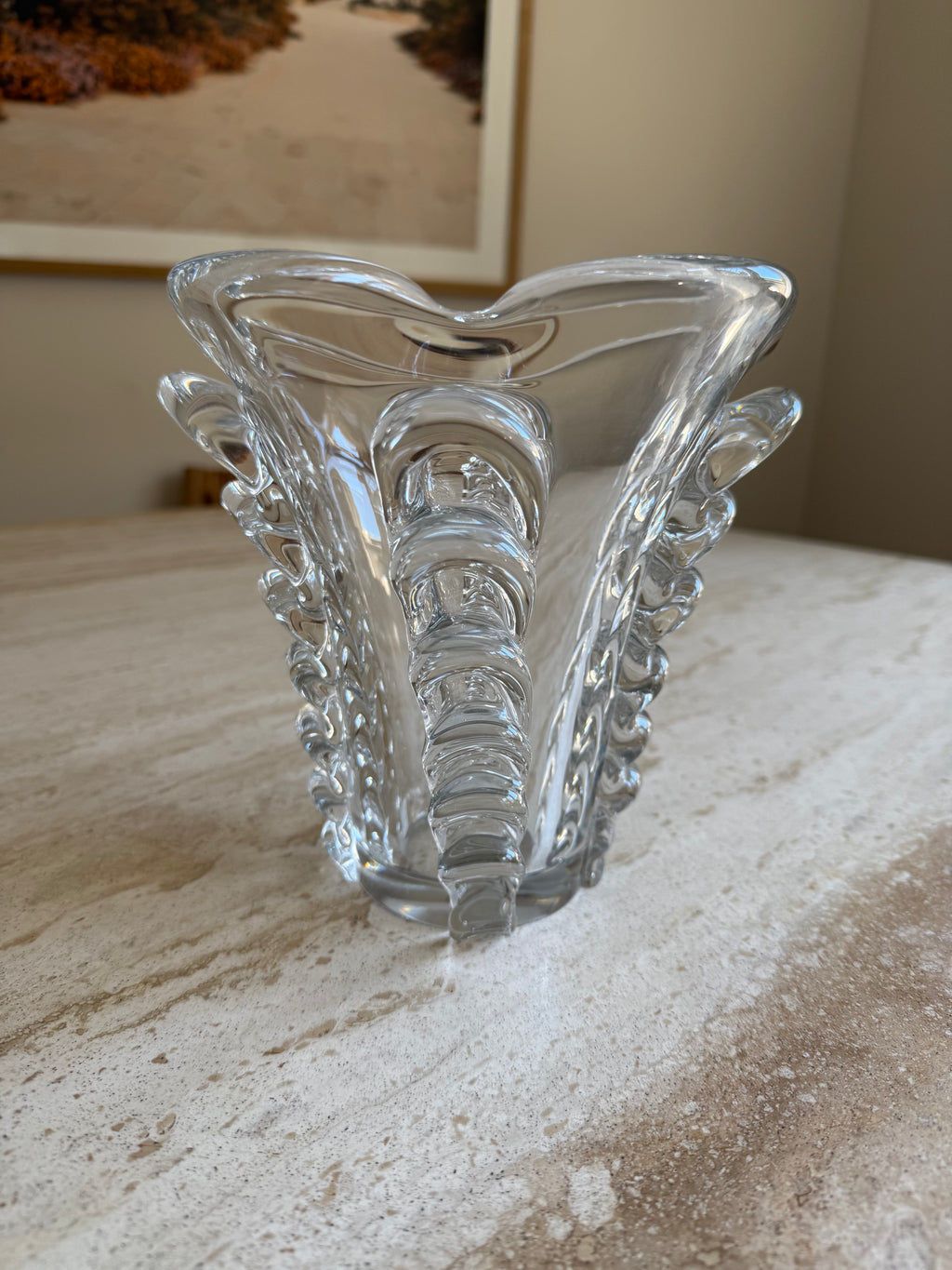French Crystal Vase by Daum