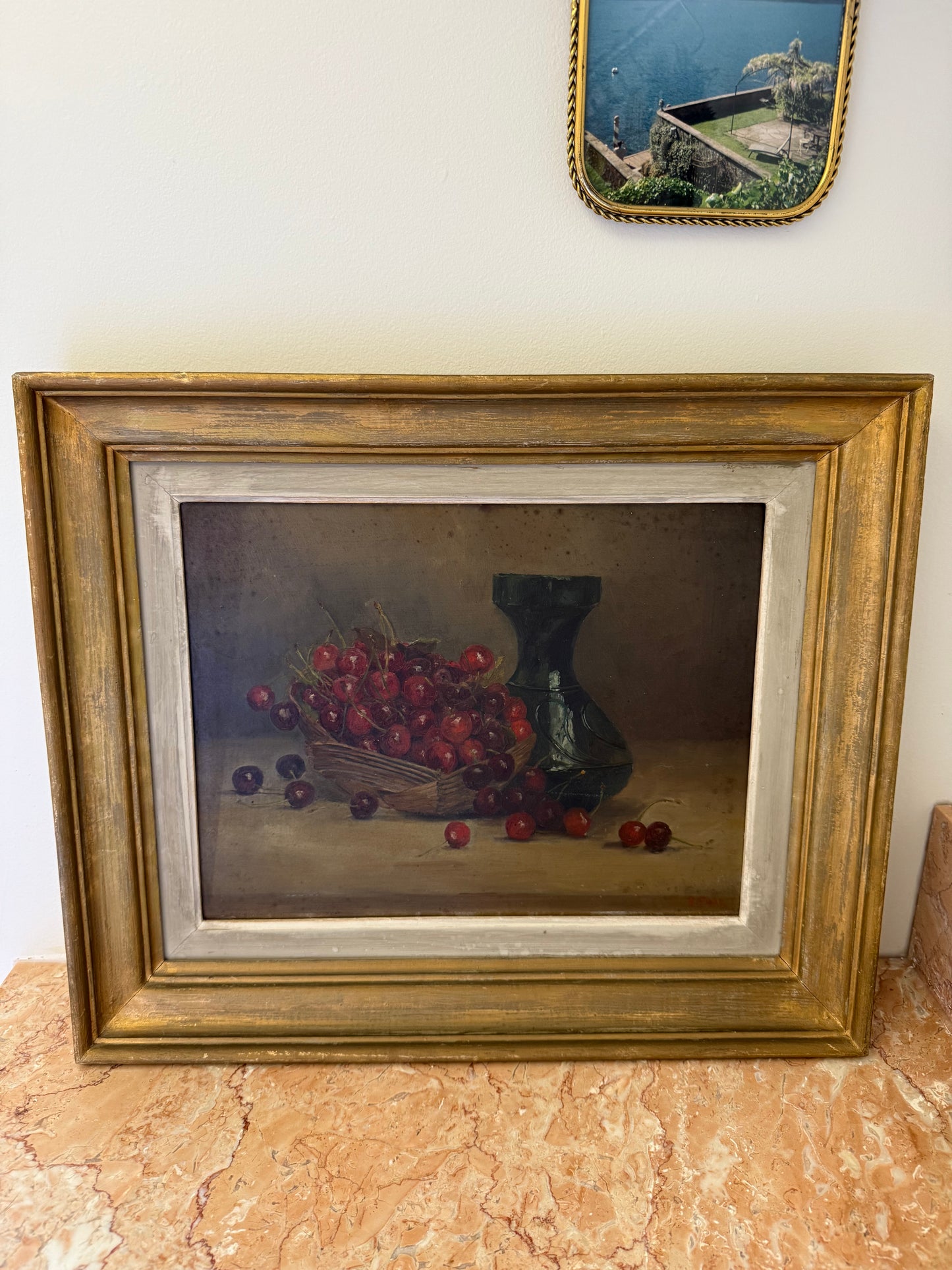 French Oil Painting Cherries
