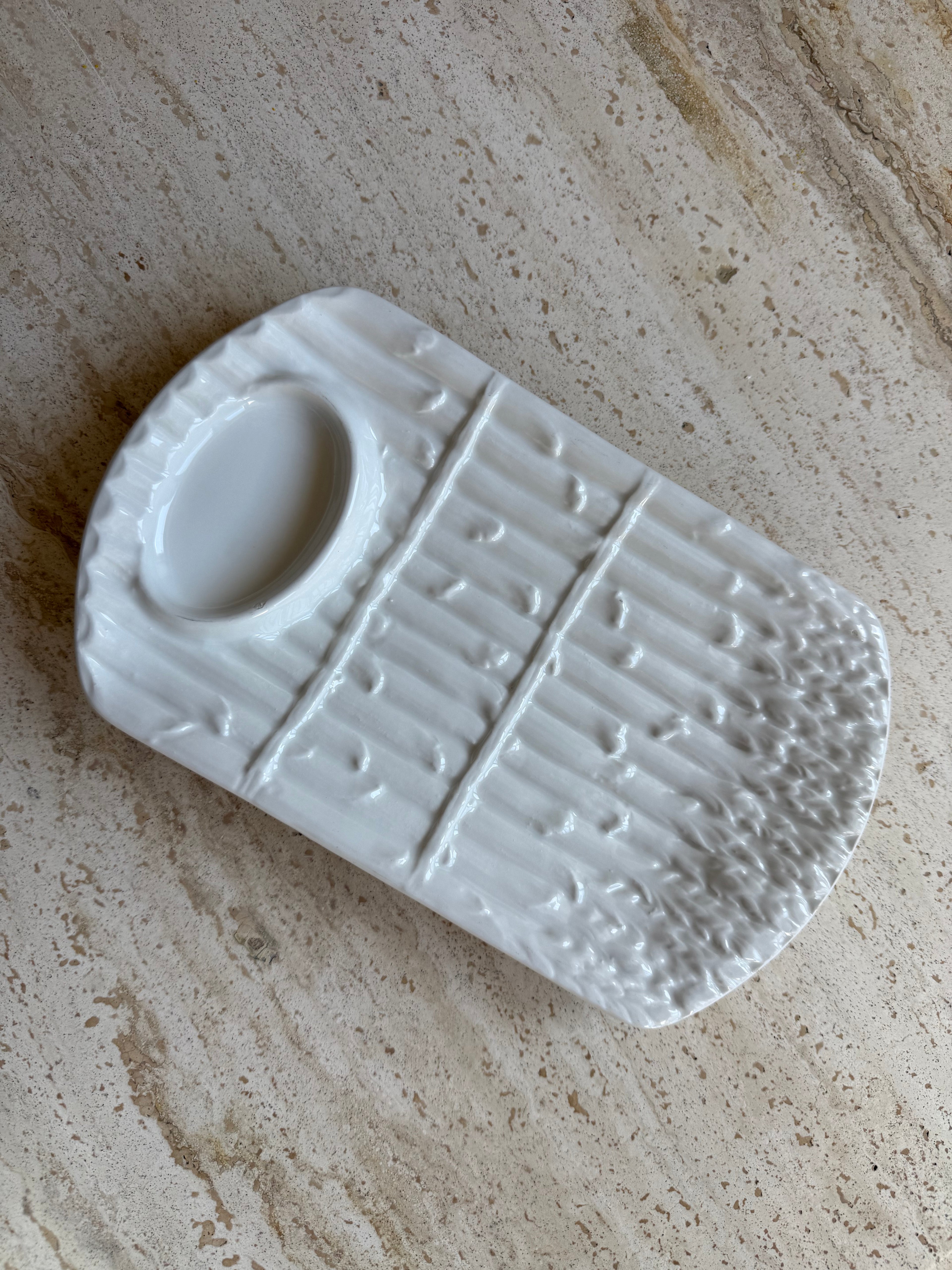 Italian Vintage Asparagus Plate