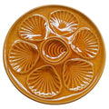 Vintage French Barbotine Oyter Plate (4 available)