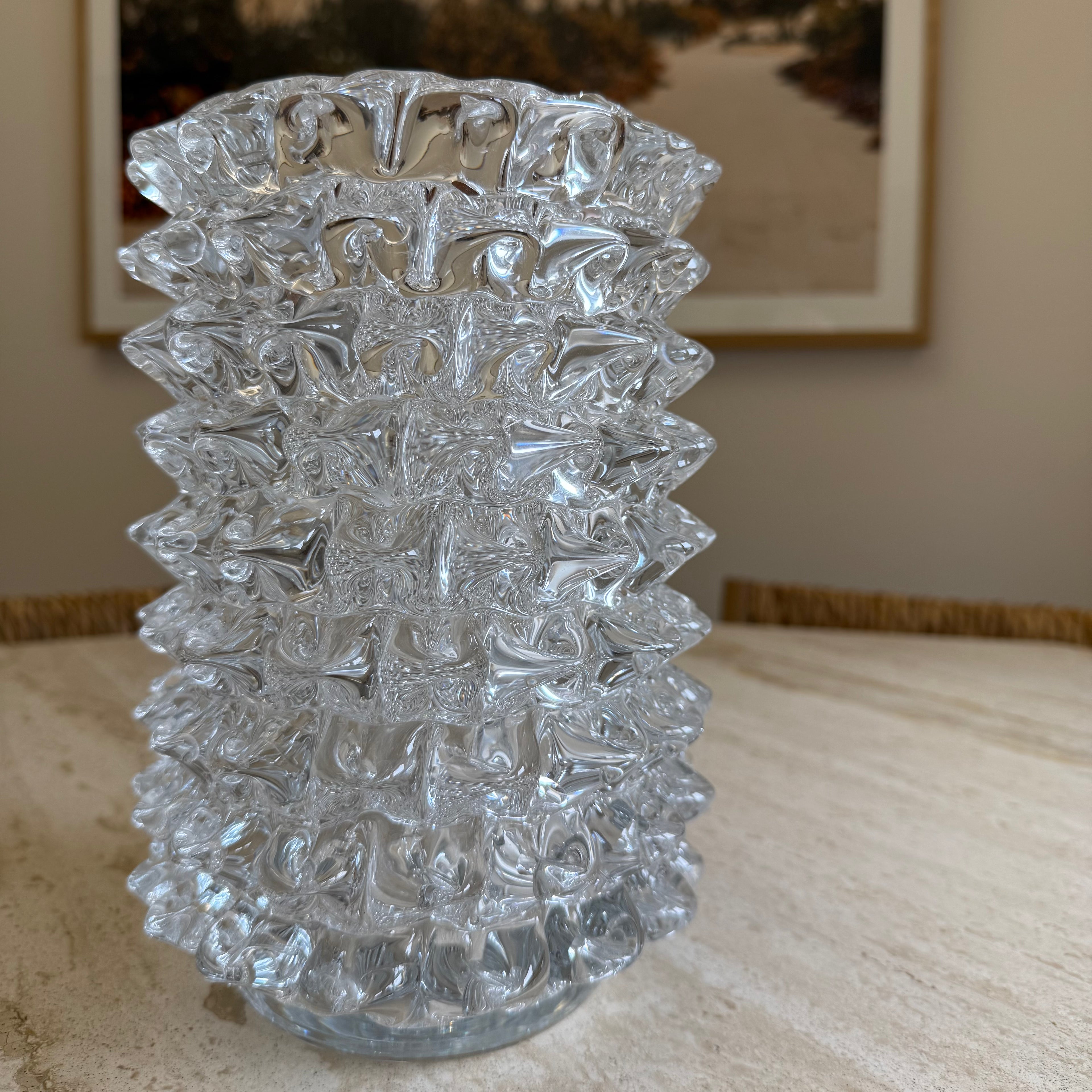 Modern Spikey Vase Column
