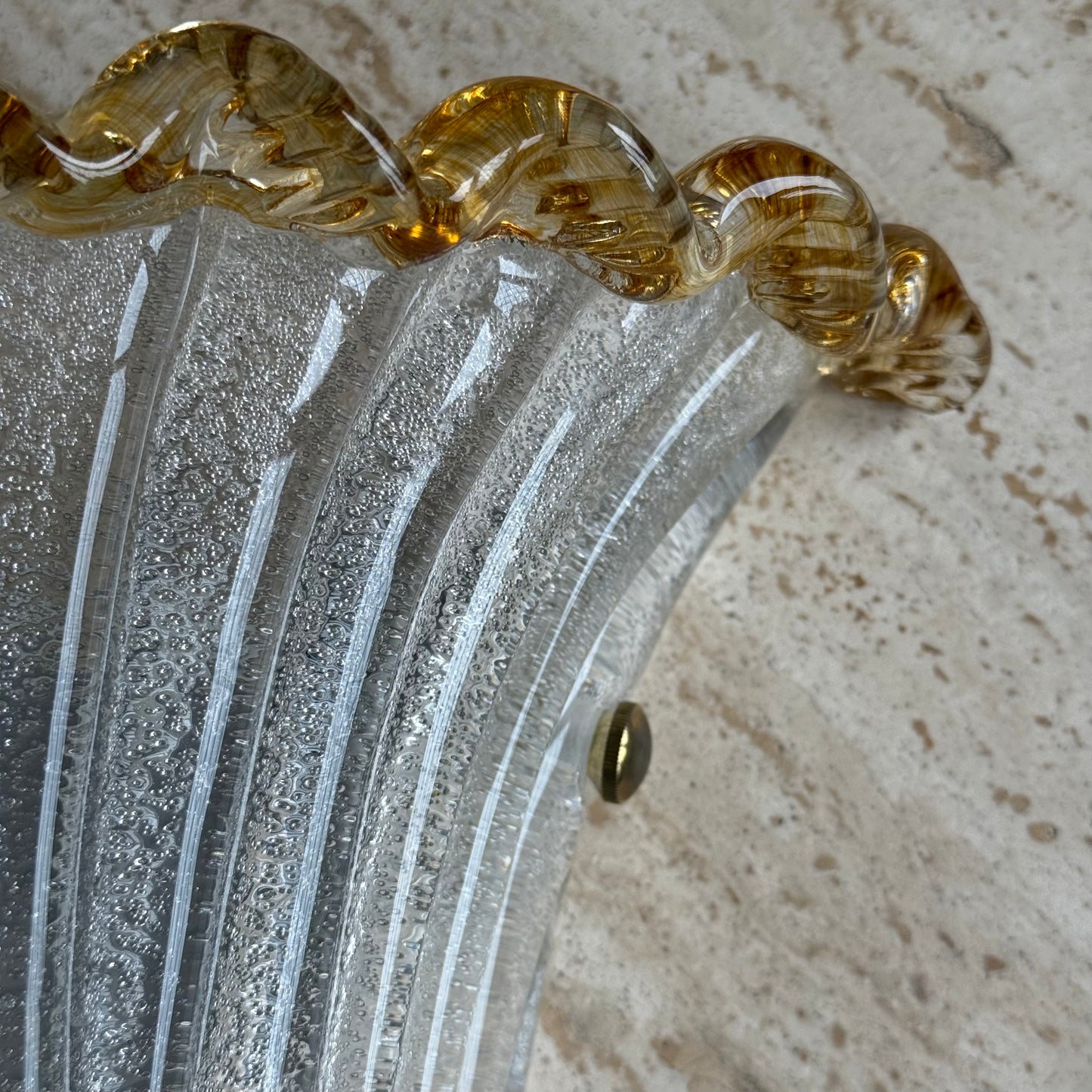 Murano Barovier Sconce with Trim