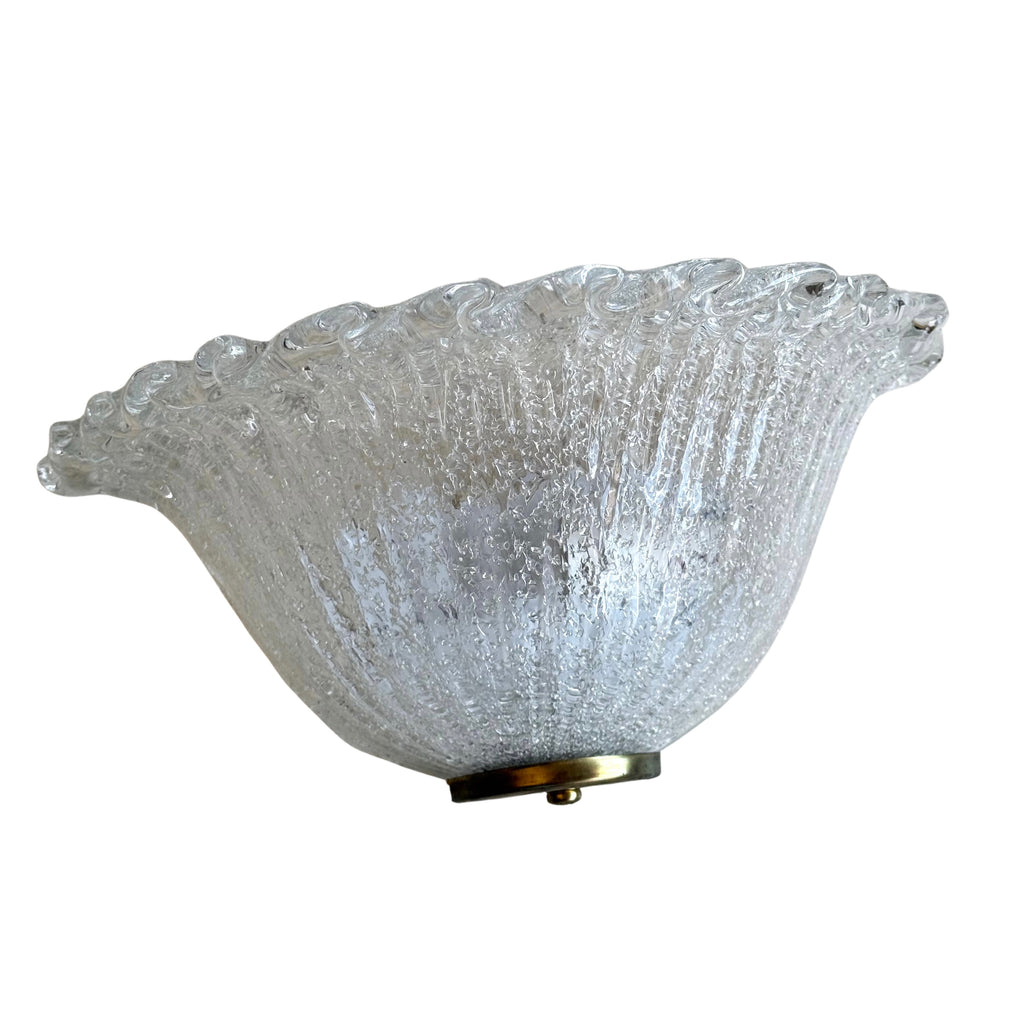 Murano Graniglia Sconce with brass base