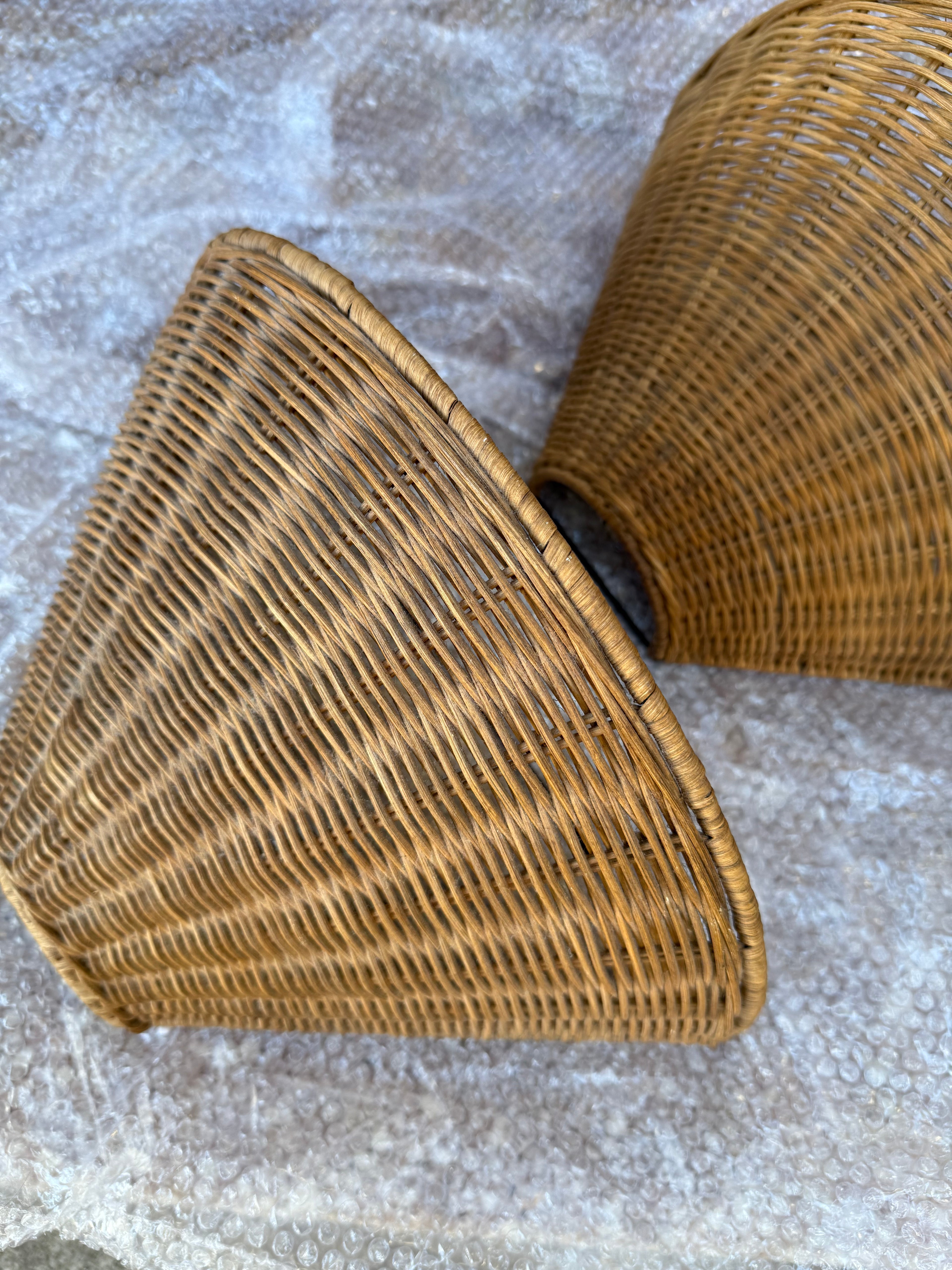 French Vintage Woven Wall Sconce Lights 