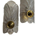 Pair of Murano Leaf Wall Sconces 1970's