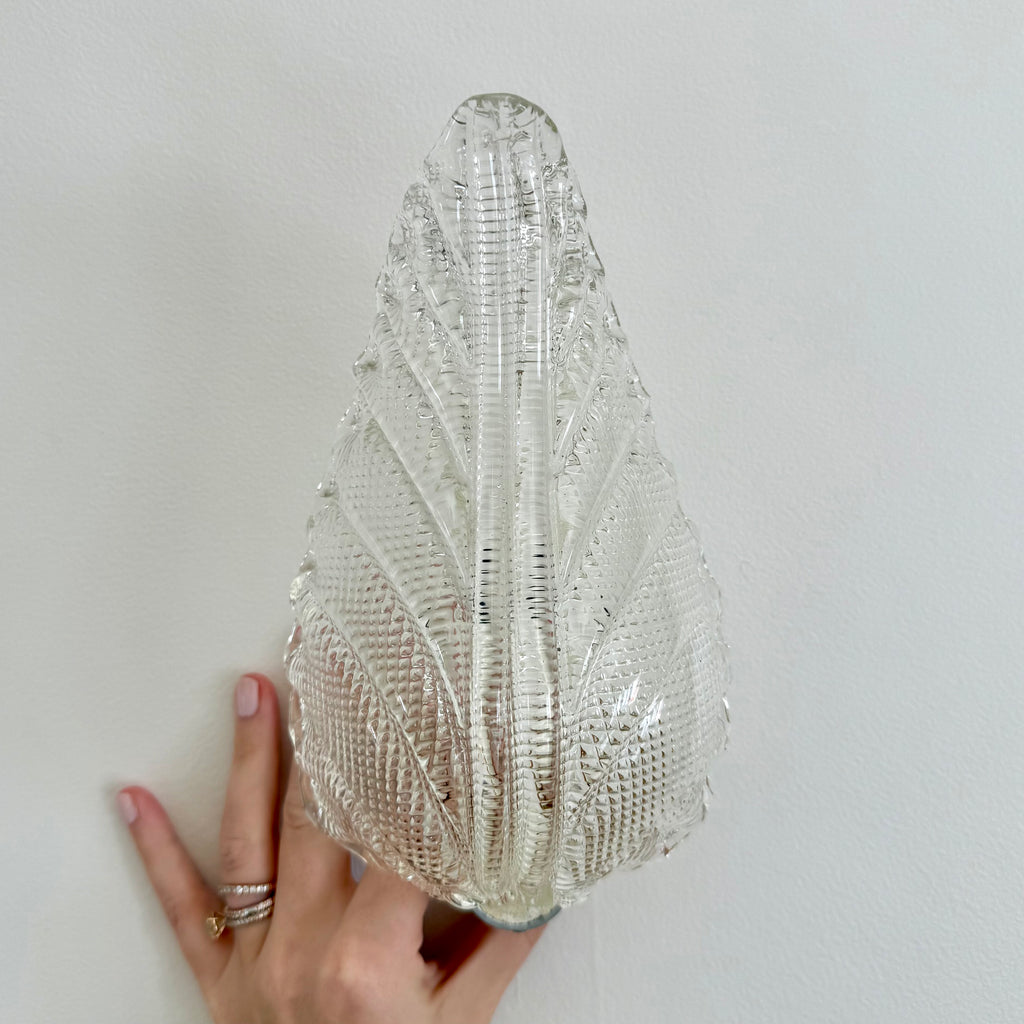 Pair of Leaf Murano Sconces