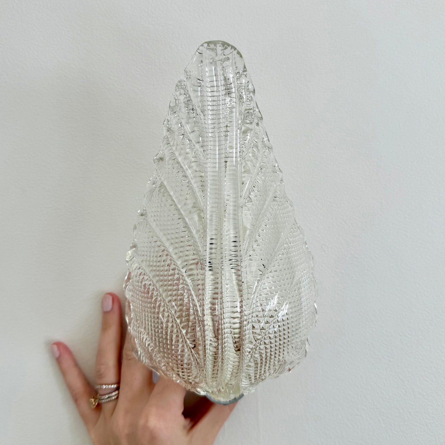 Pair of Leaf Murano Sconces