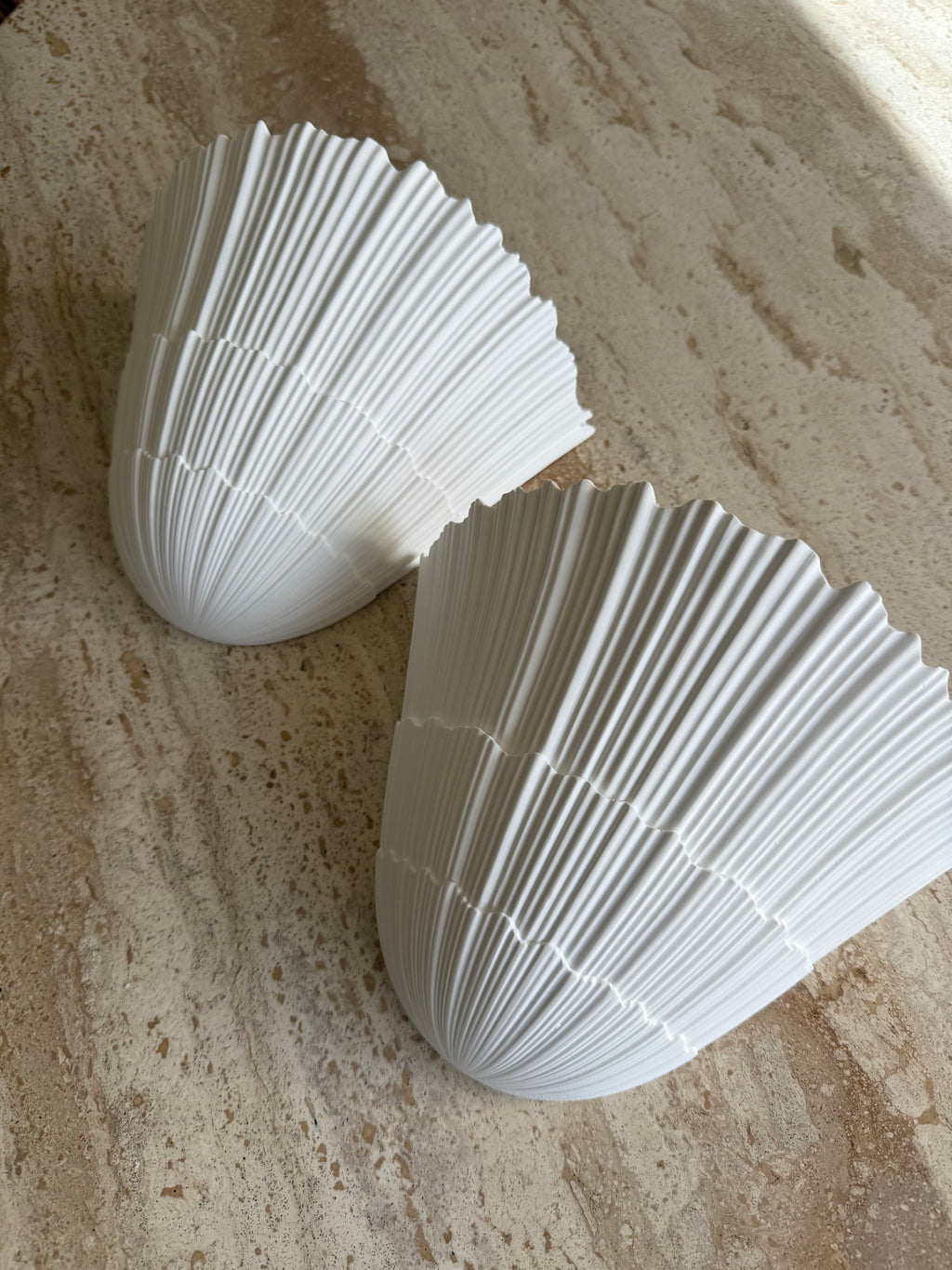 Shell Plaster Wall Lights 