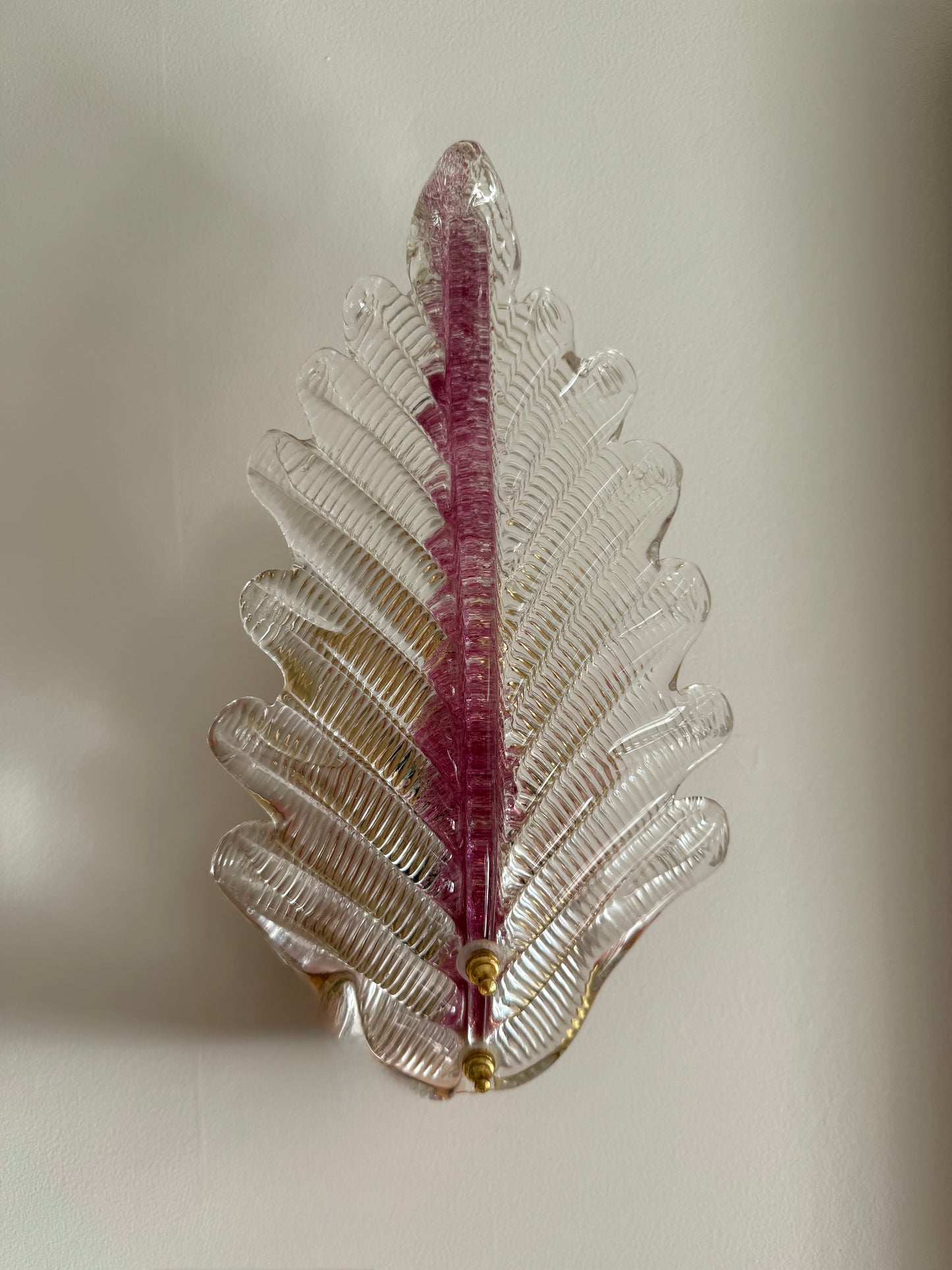 Murano Glass Magenta Barovier Wall Light