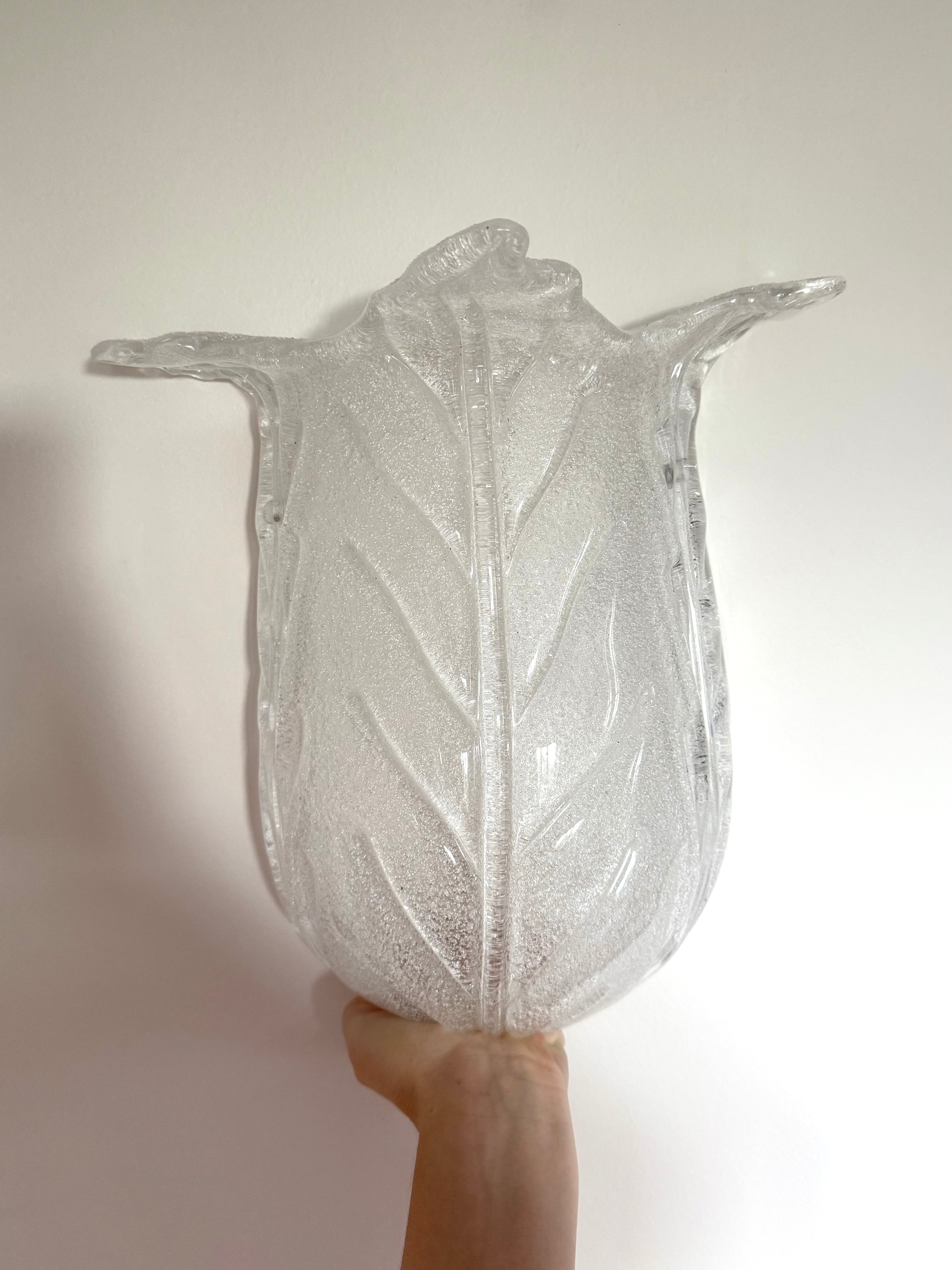 italian vintage wall light flower shape 