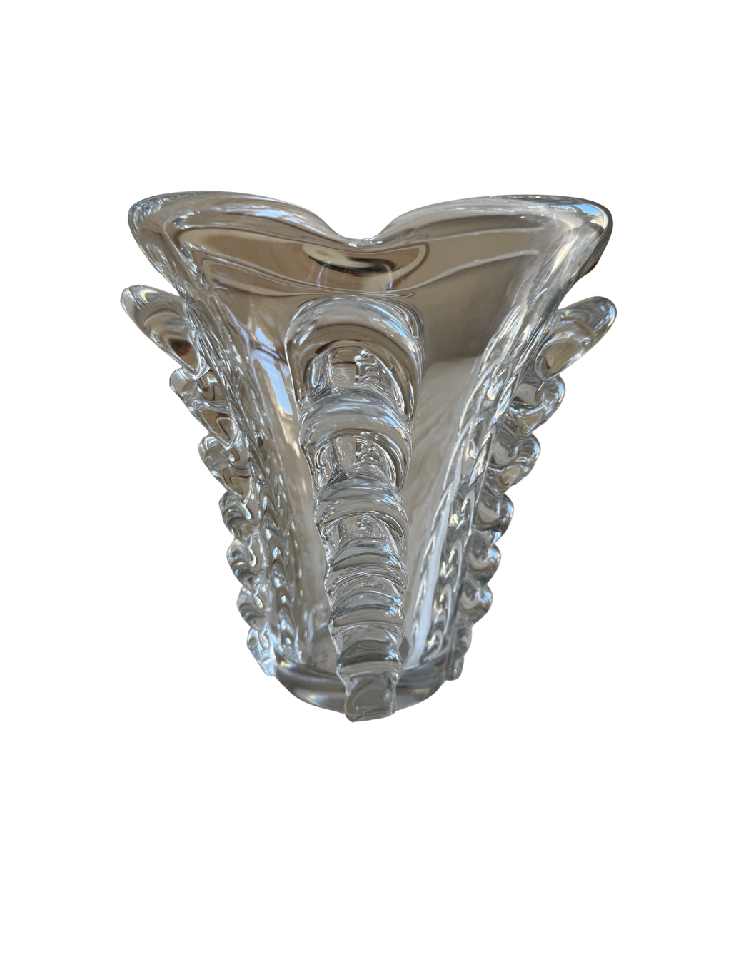 French Crystal Vase by Daum