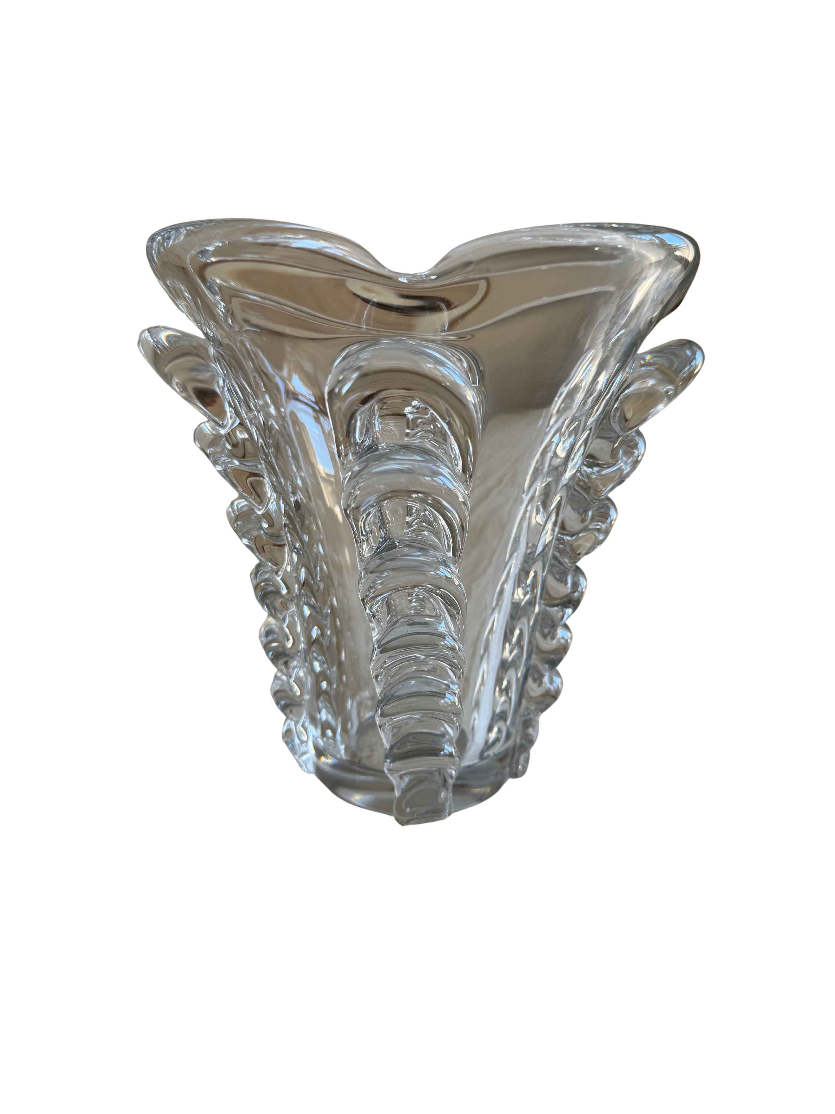 French Crystal Vase by Daum