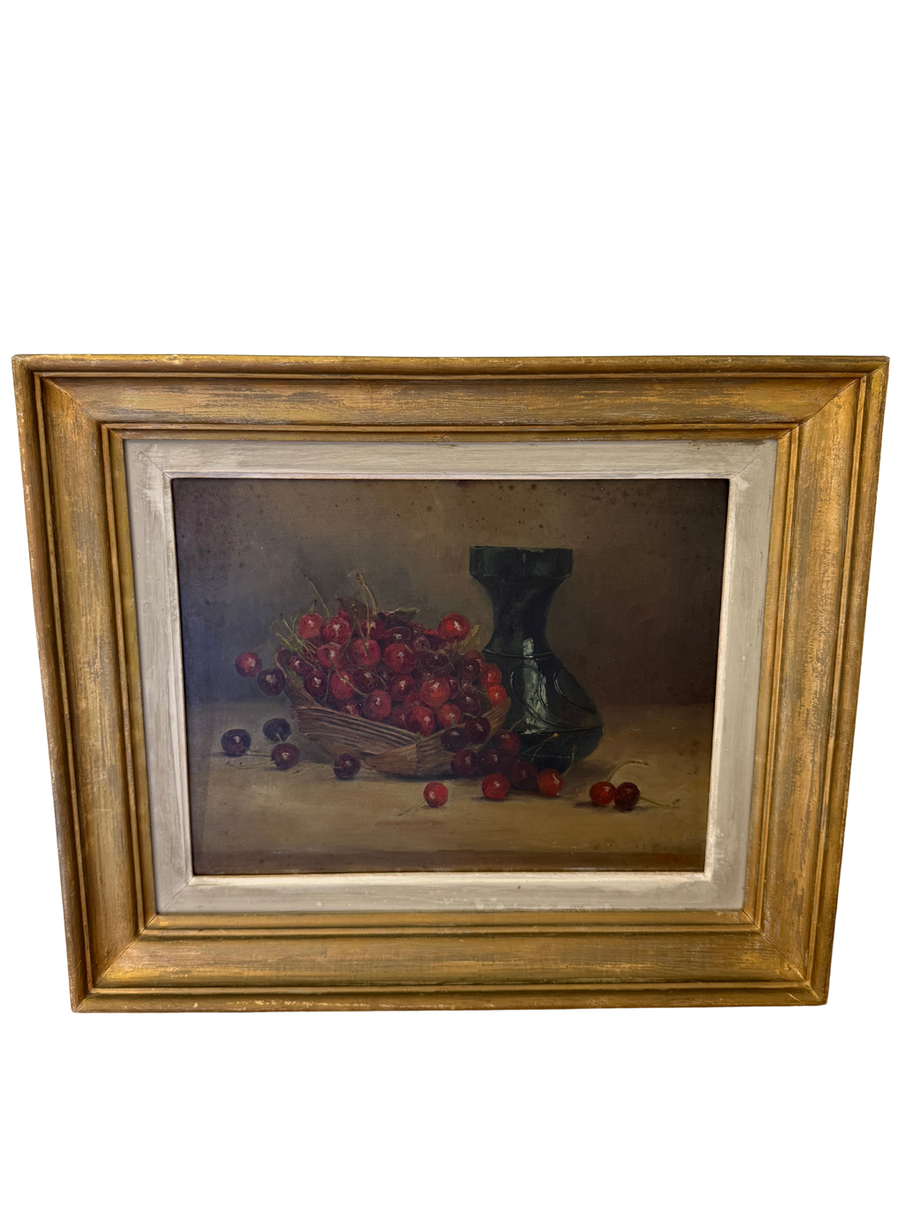 French Oil Painting Cherries