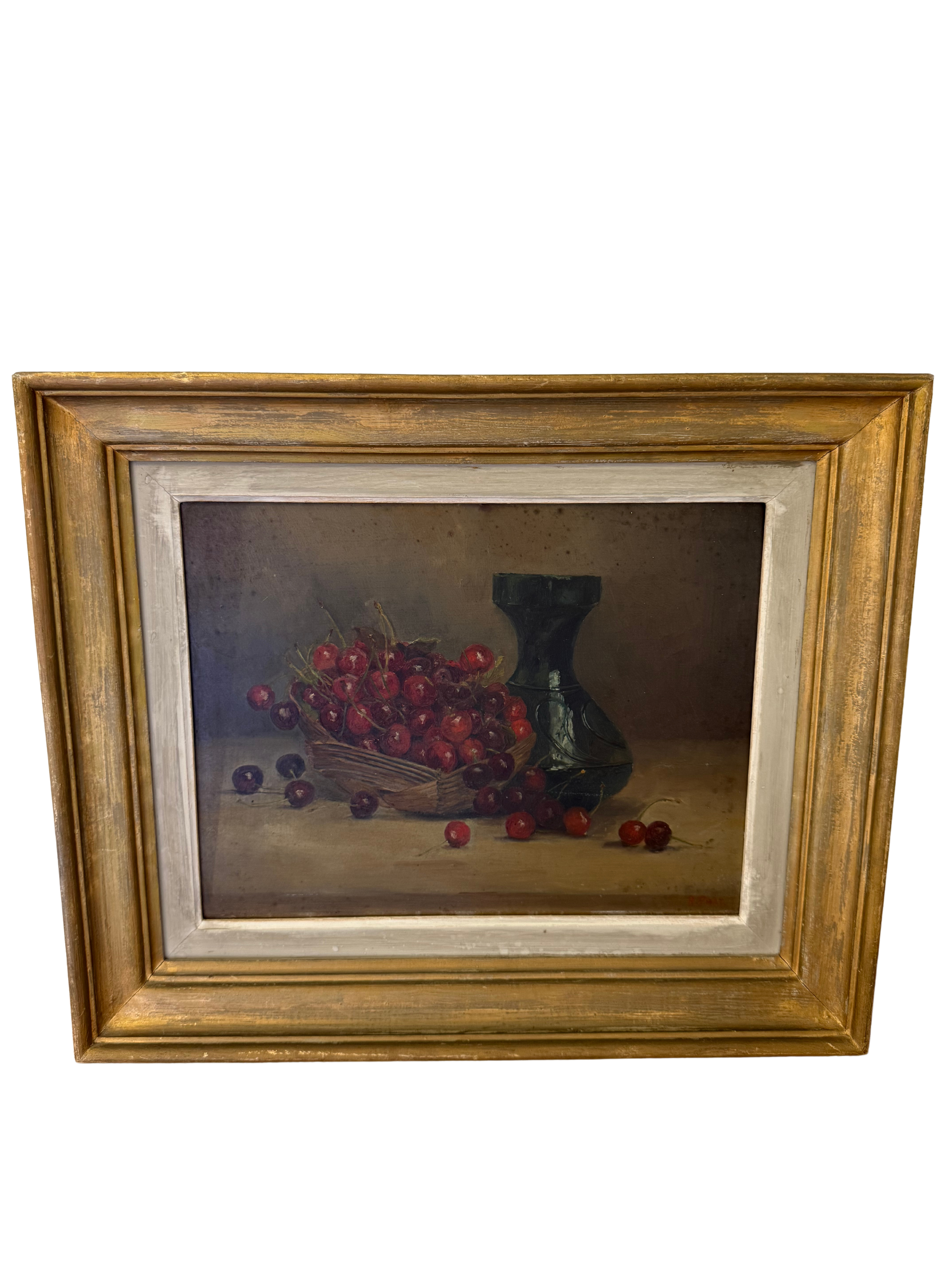 French Oil Painting Cherries