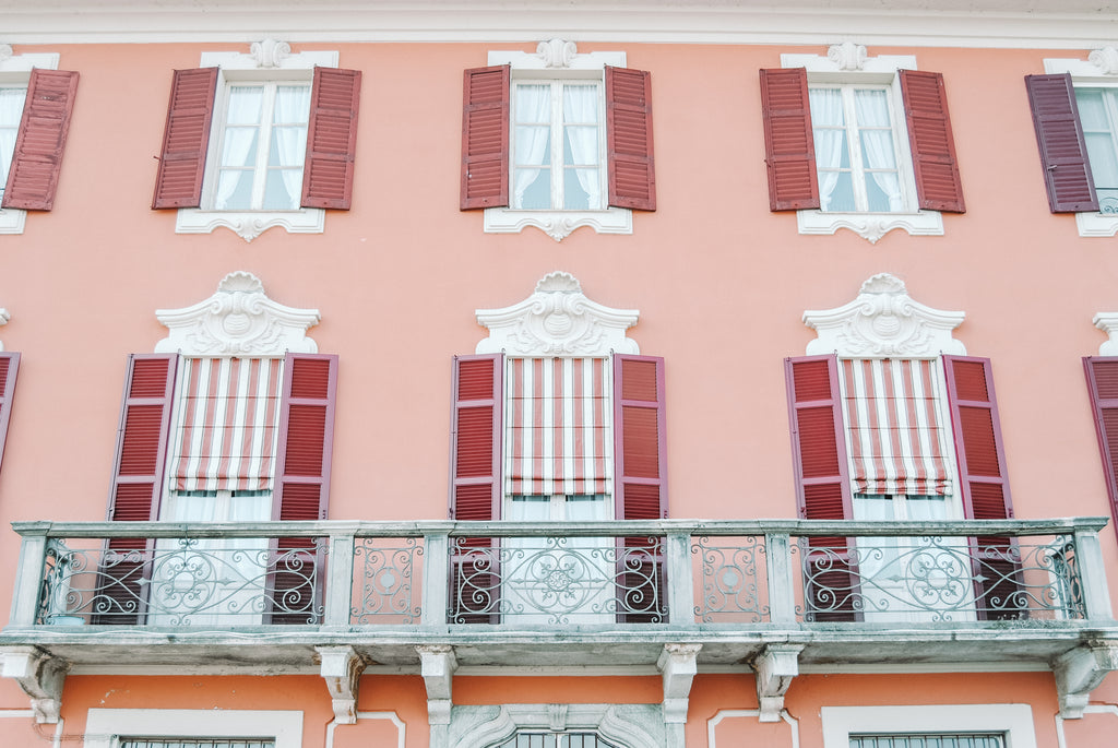 Pink Penchant - Italian Lake Como Carla & Joel Photography Print