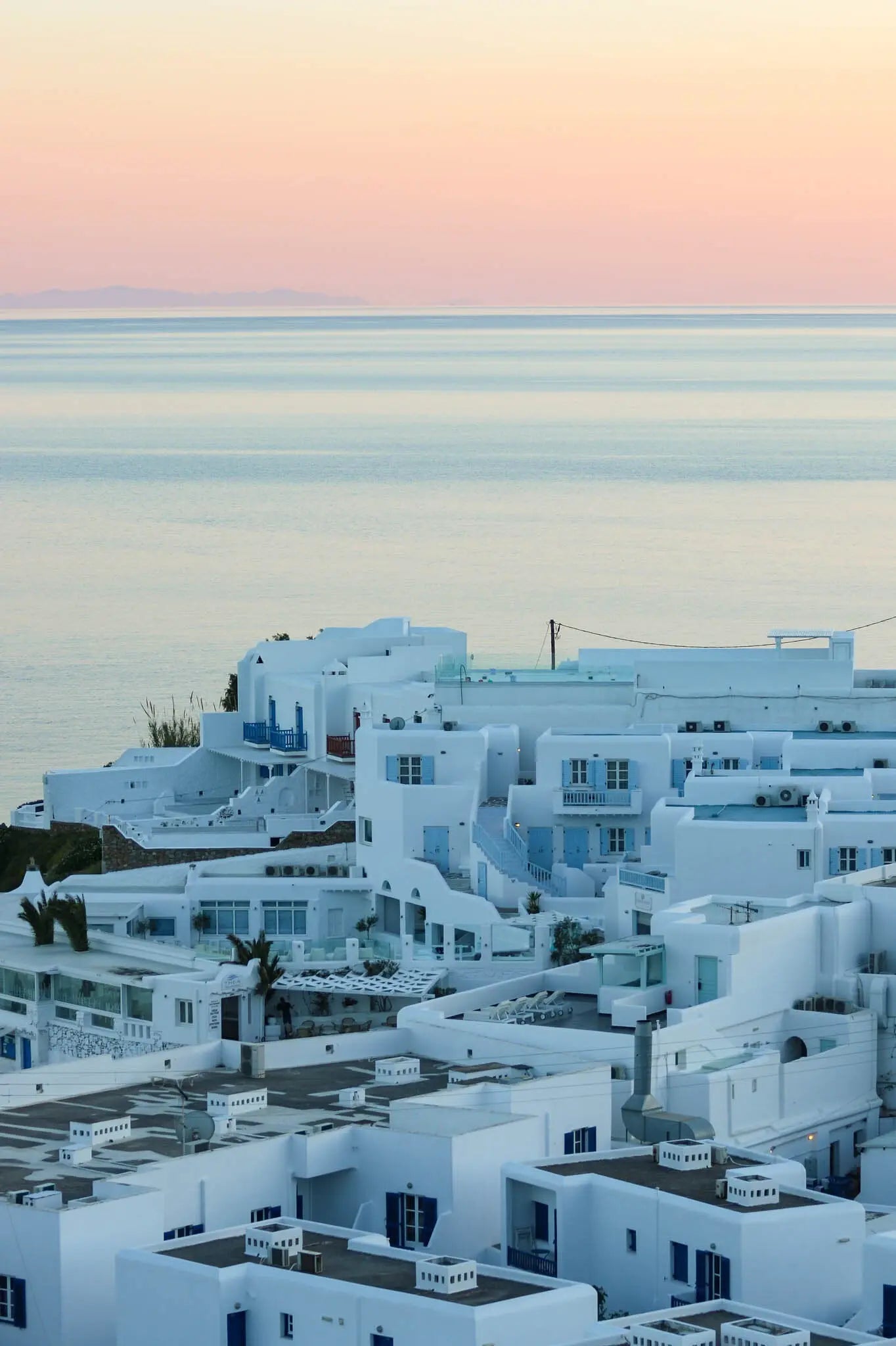 Afterglow - Mykonos Sunset Greek Island Print Wall Art Photography by Carla & Joel