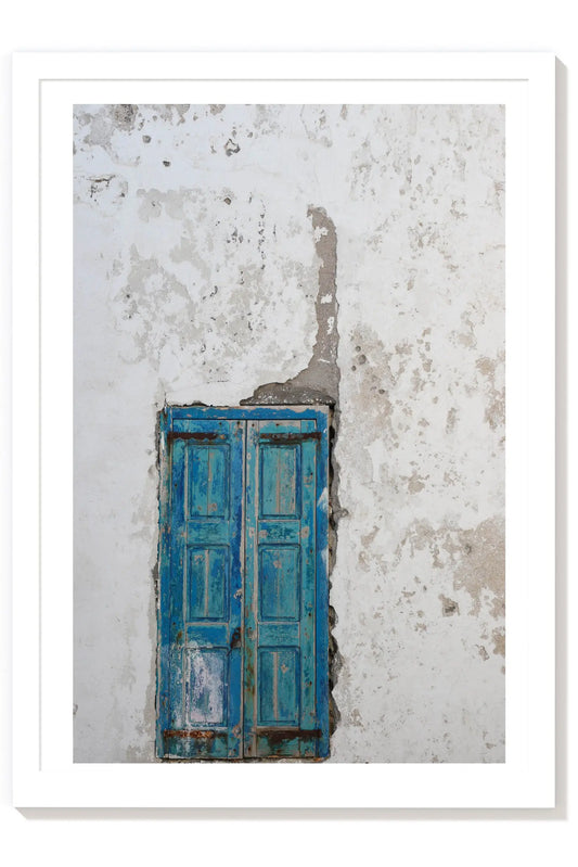 Eunoia - Mykonos Greek Blue Door Print Photography by Carla & Joel