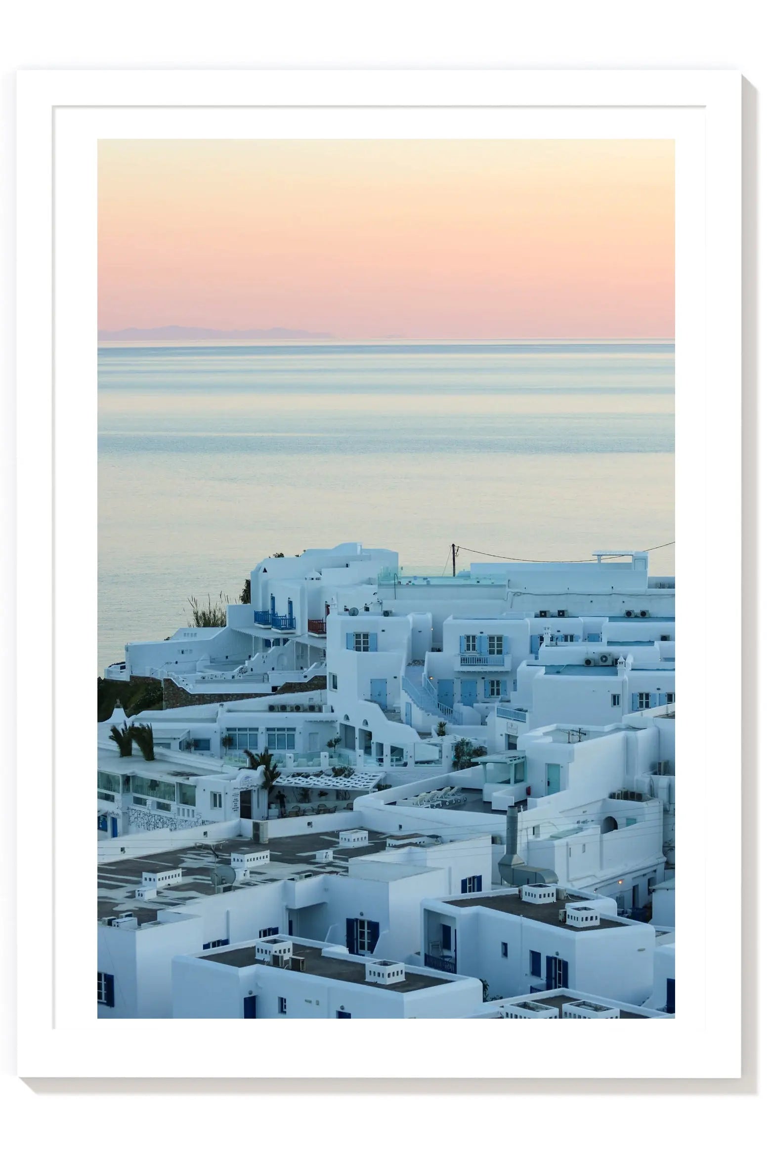 Afterglow - Mykonos Sunset Greek Island Print Wall Art Photography by Carla & Joel