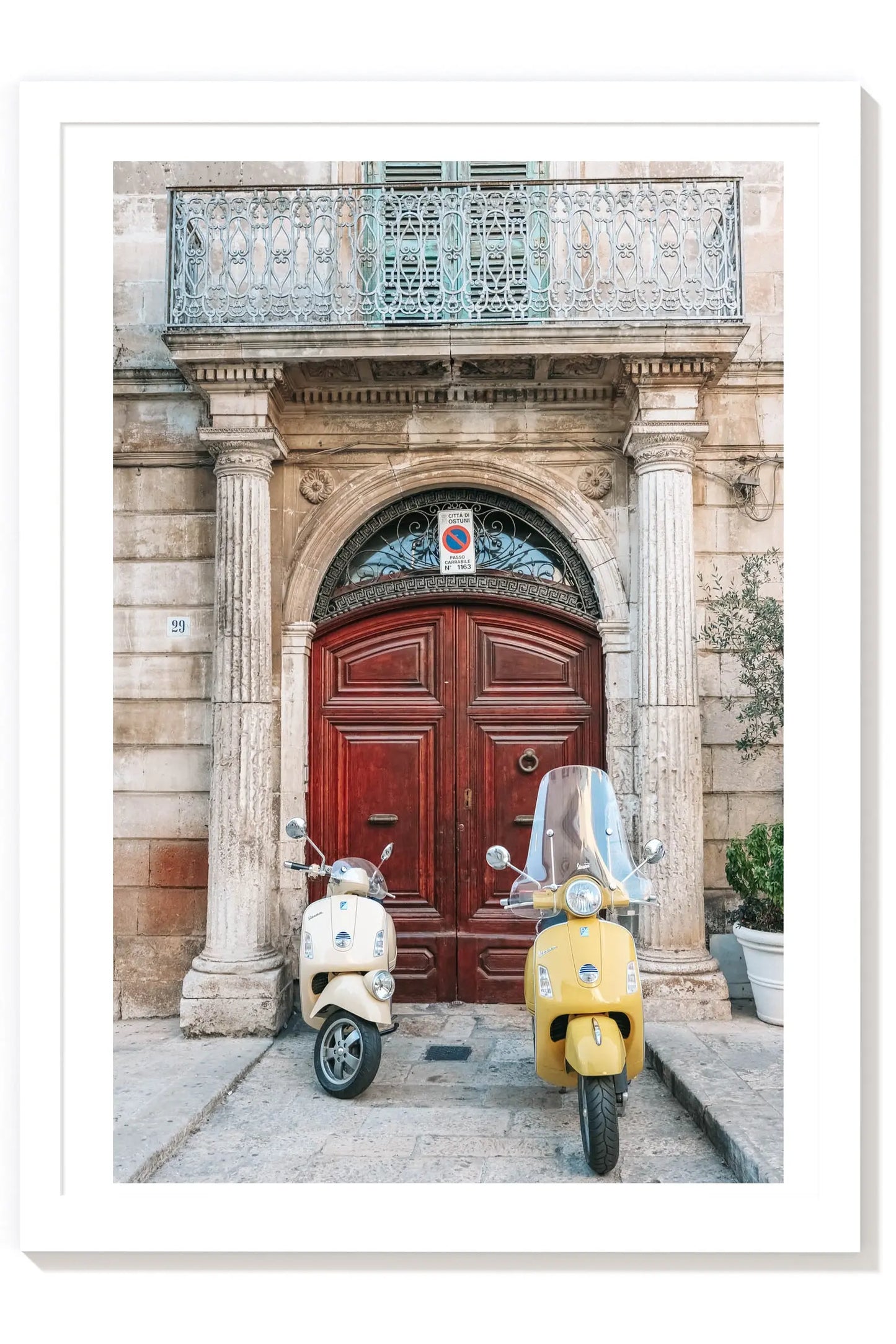 No Parking- Puglia Vespa Print Italy Wall Art Carla & Joel Photography