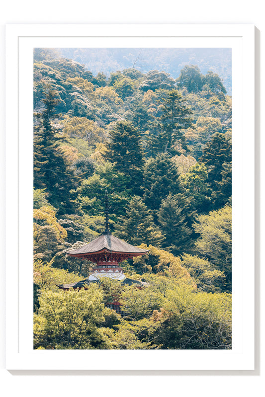 Toyokuni - Miyajima Japan Pagoda Print Photography by Carla & Joel
