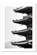 Up- Kyoto Japan Black and White Street Print Carla & Joel Photography