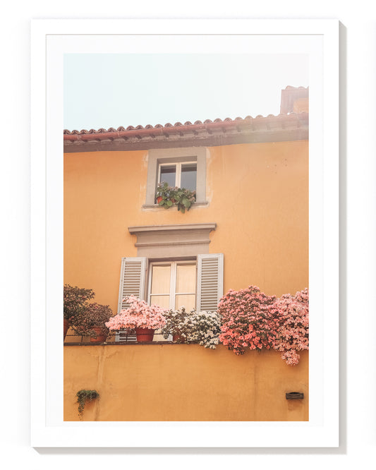 Tuscan Fiori - Cortona Italy Balcony Print Photography by Carla & Joel