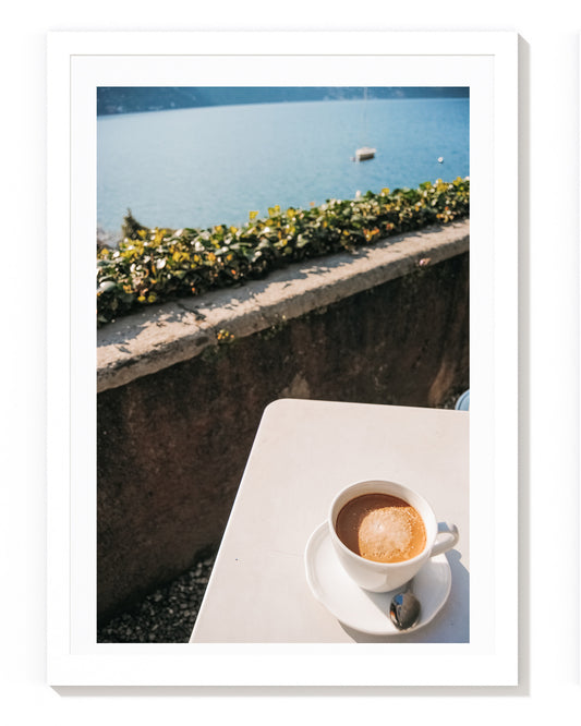 Cappuccino - Lake Como Villa Italy Carla & Joel Photography Print