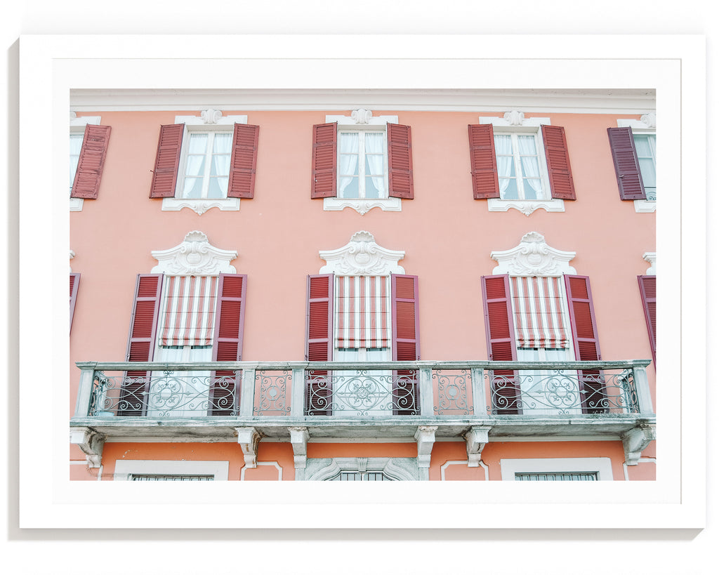 Pink Penchant - Italian Lake Como Carla & Joel Photography Print