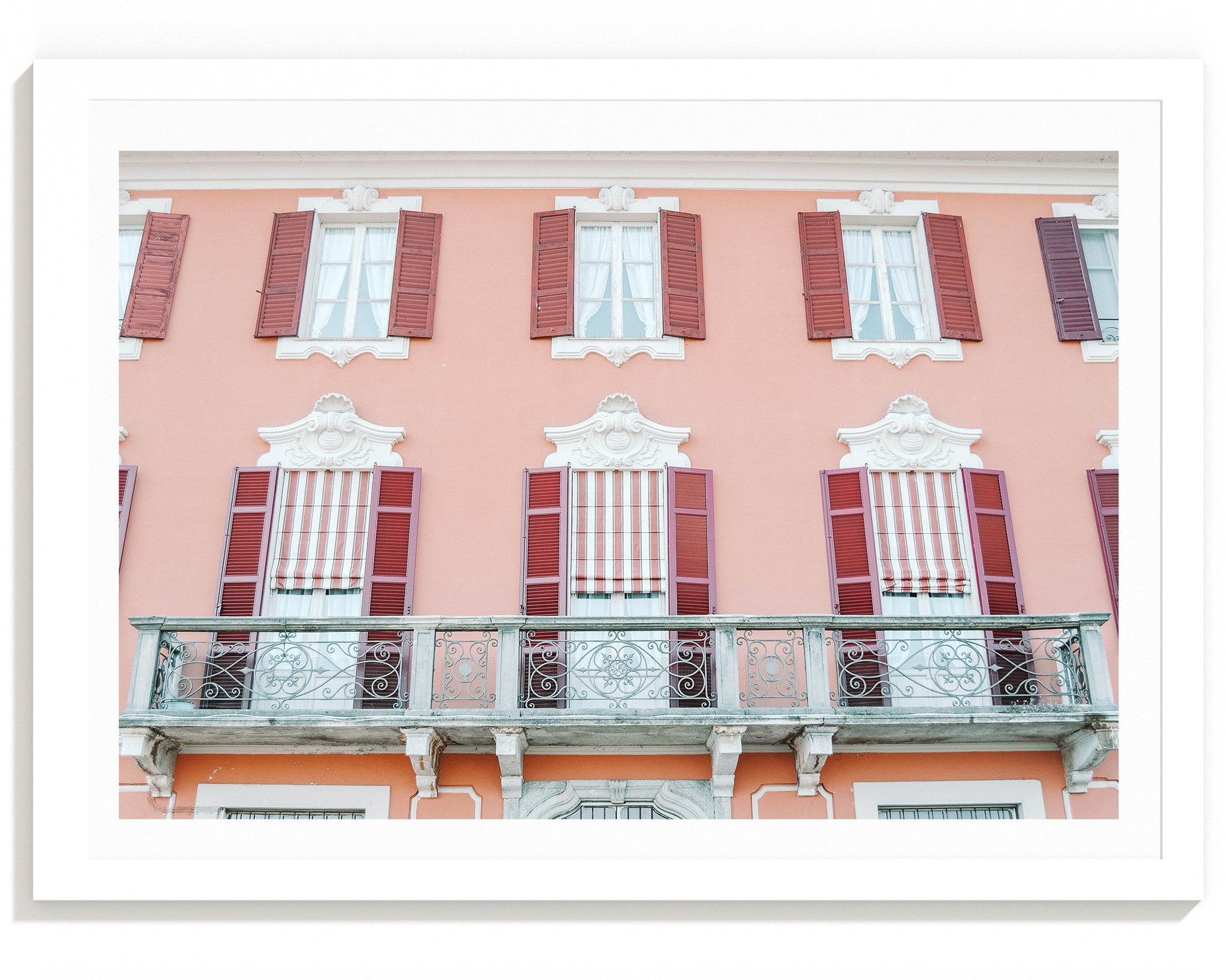 Pink Penchant - Italian Lake Como Carla & Joel Photography Print